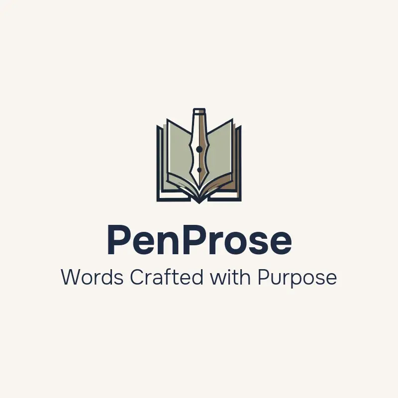 The newsletter name PenProse as a branded logo with a color icon