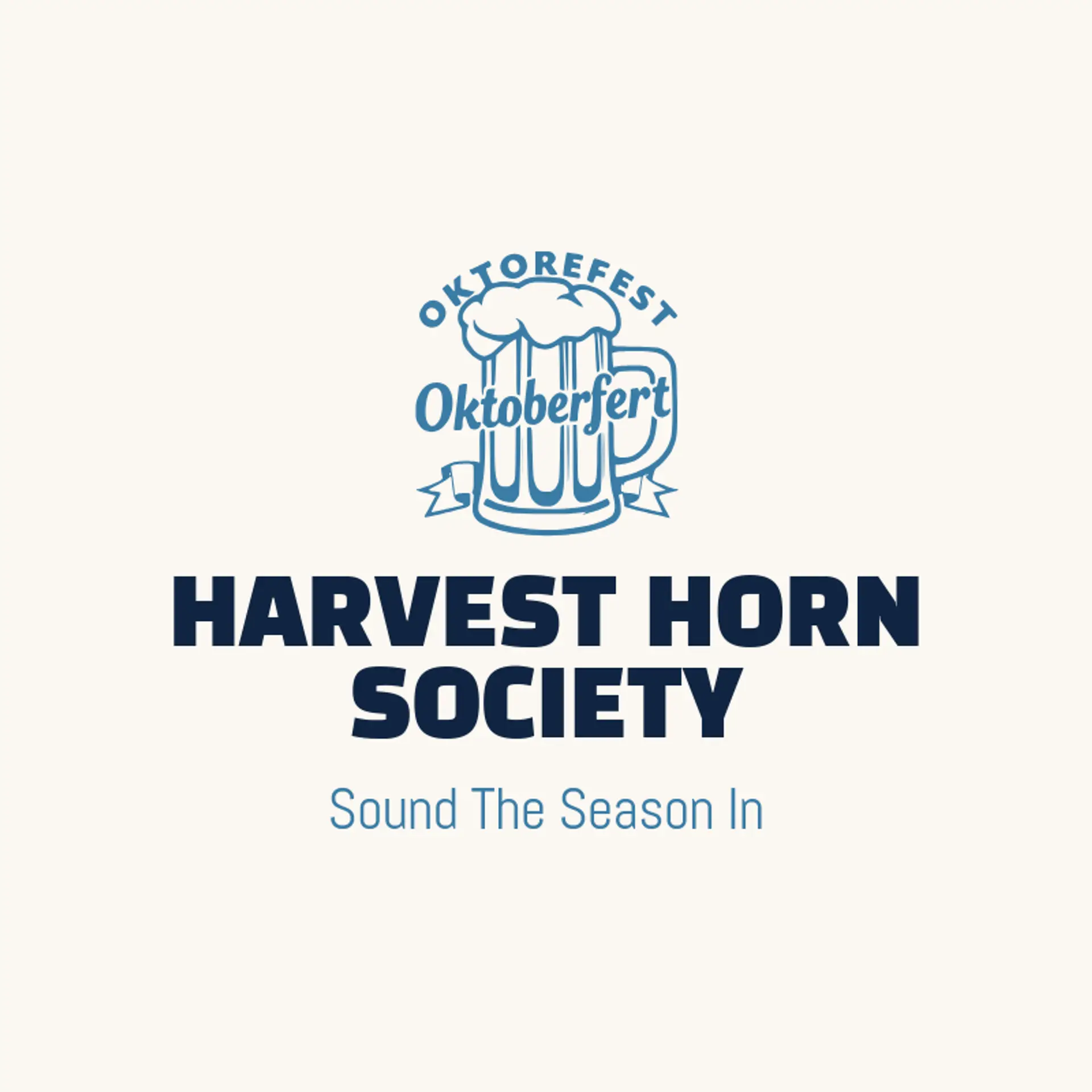 Harvest Horn Society logo for oktoberfest
