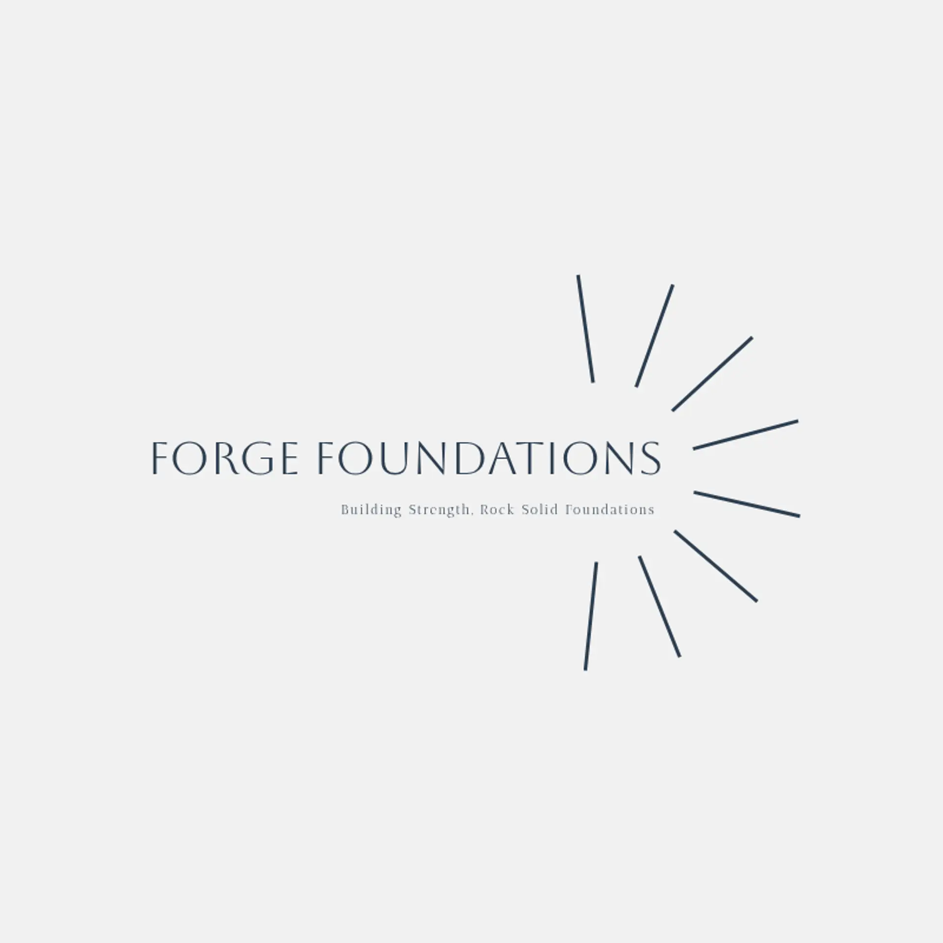 Forge Foundations logo for concrete construction