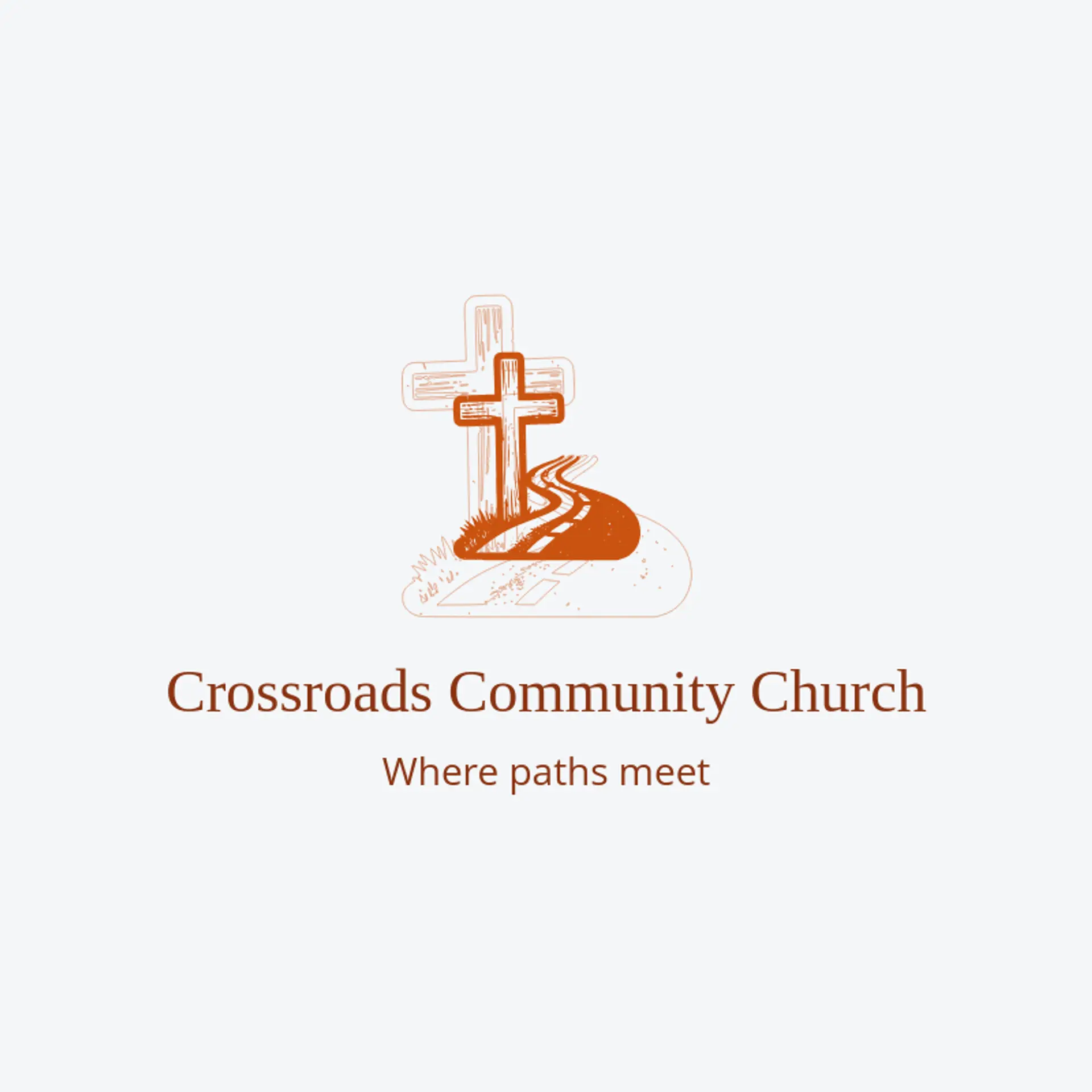 Crossroads Community Church logo for christian