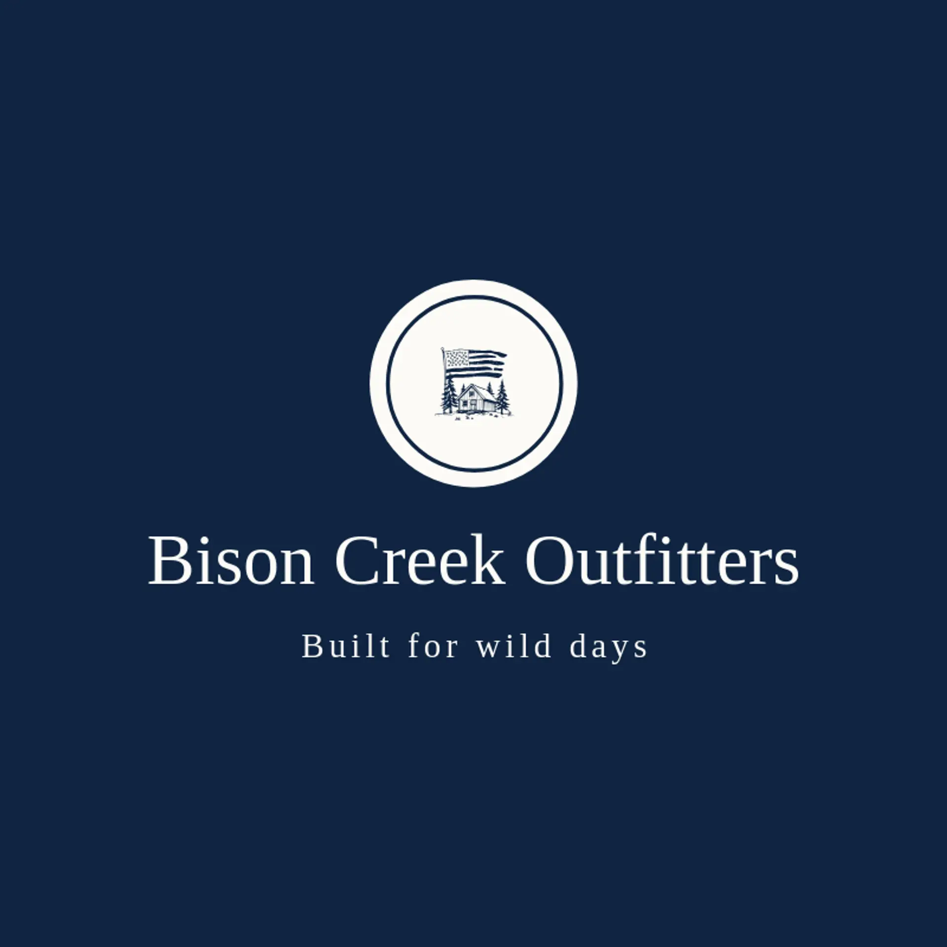 Bison Creek Outfitters logo for national park
