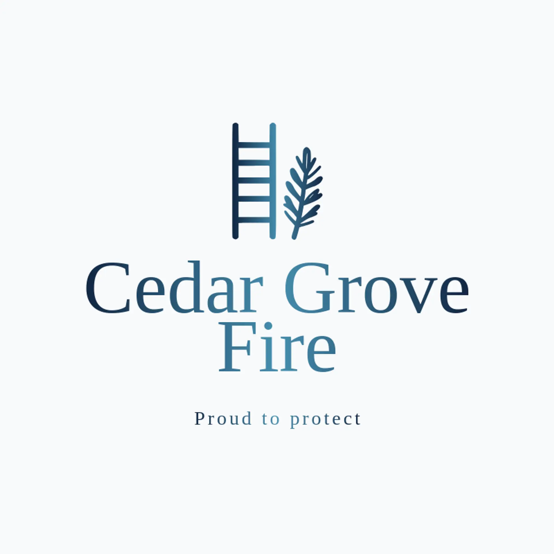 Cedar Grove Fire logo for fire station