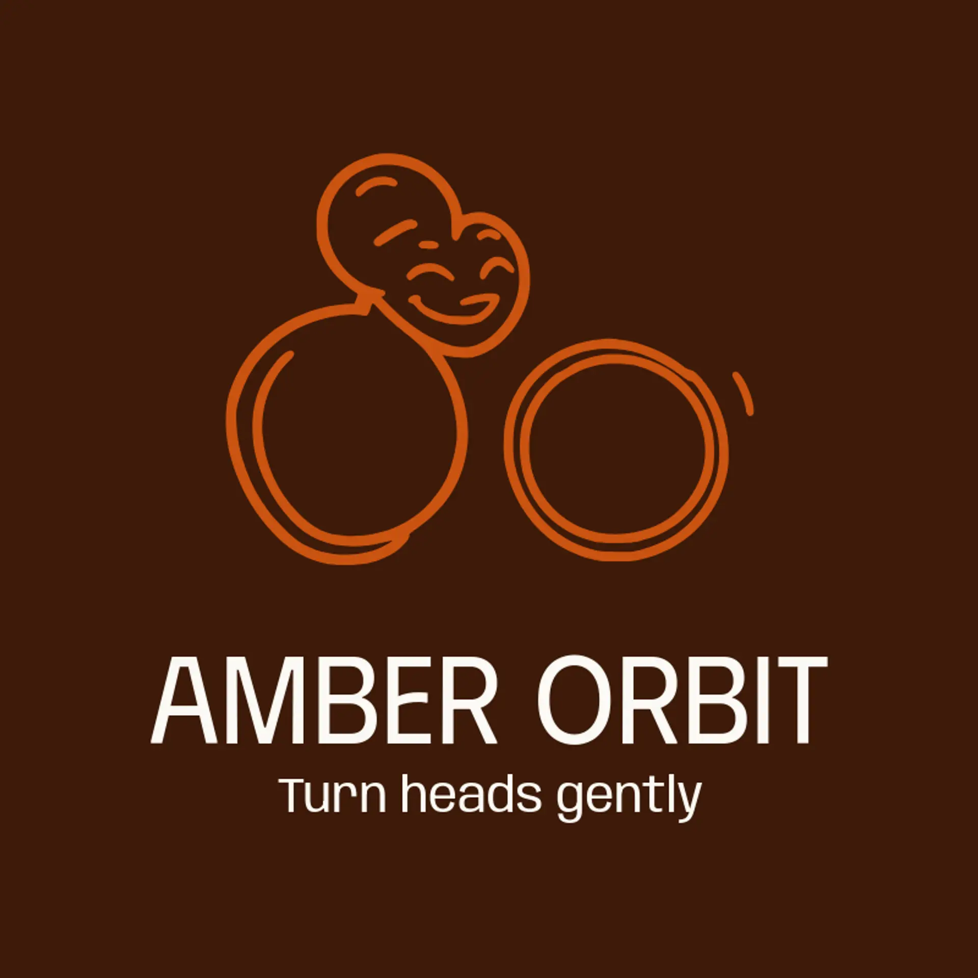 Amber Orbit logo for bangle