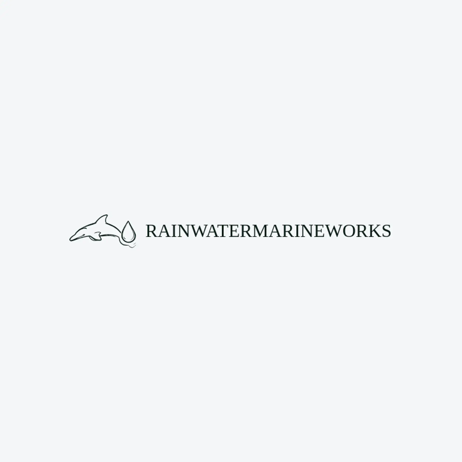 Rainwater Marine Works logo for orca
