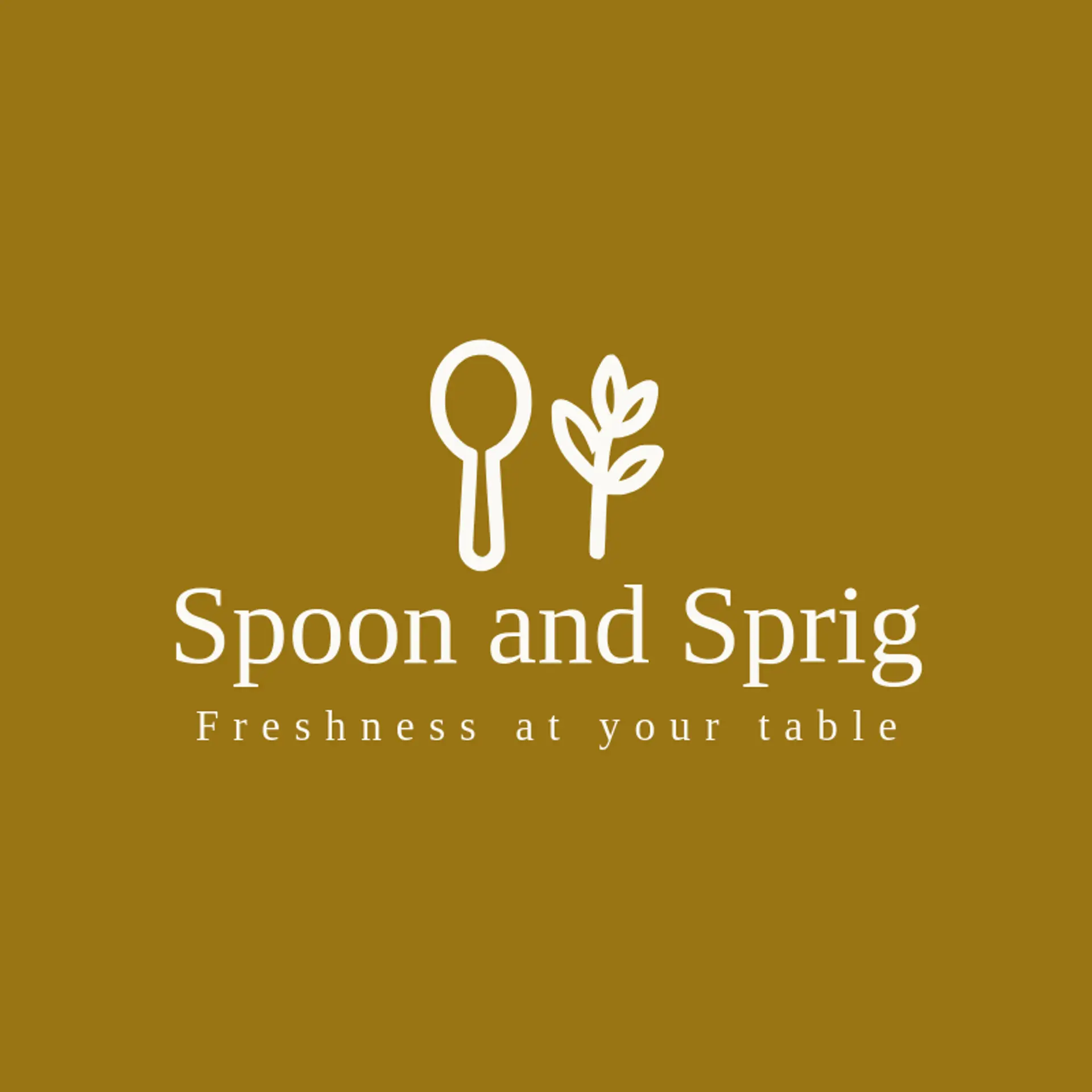 Spoon and Sprig logo for spoon