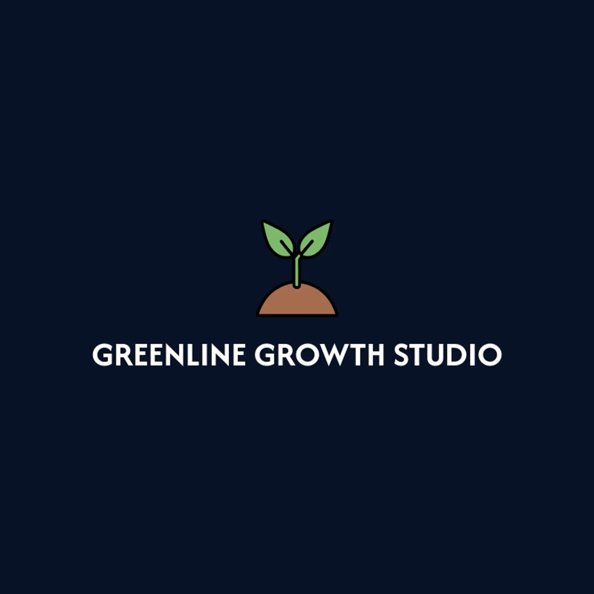 Greenline Growth Studio logo for growth