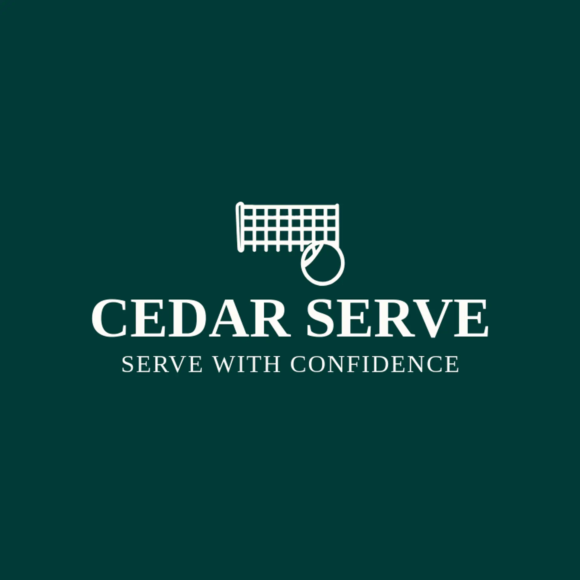 Cedar Serve logo for tennis