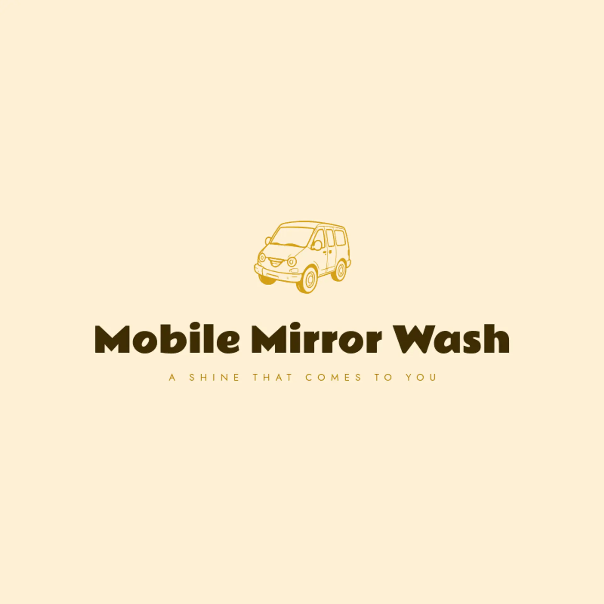 Mobile Mirror Wash logo for car wash
