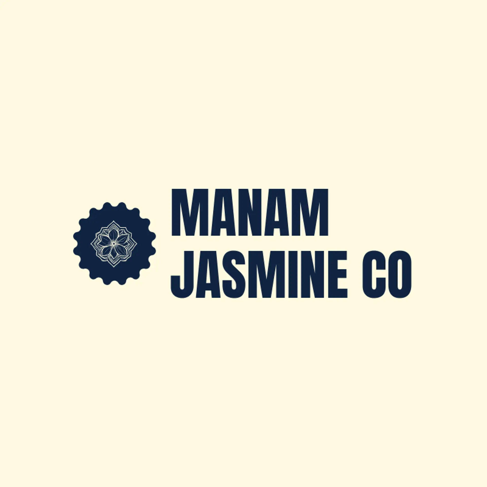 Manam Jasmine Co logo for tamil