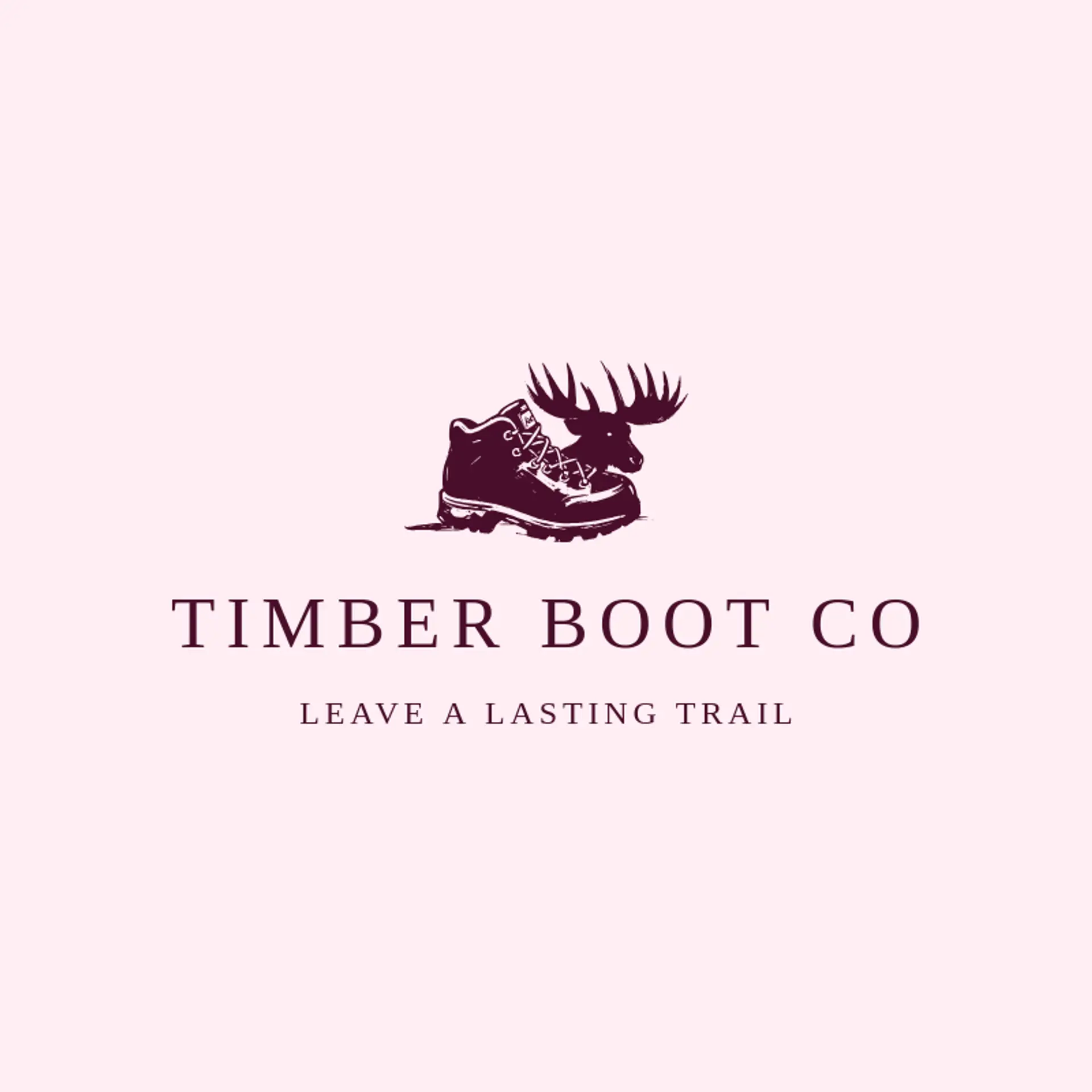 Timber Boot Co logo for moose