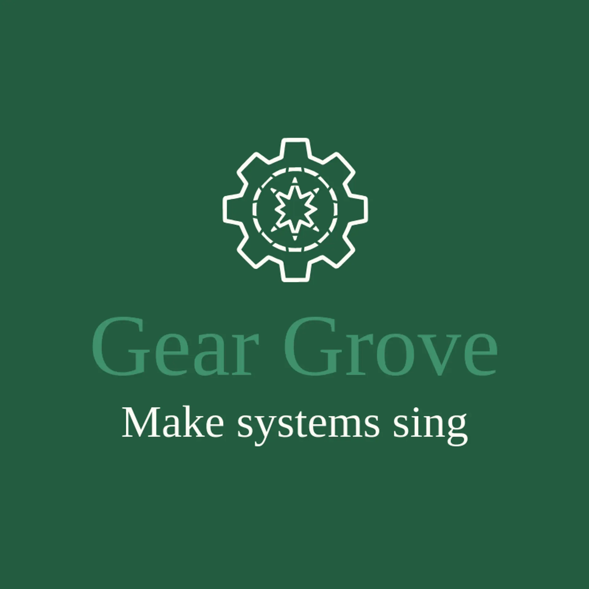 Gear Grove logo for software