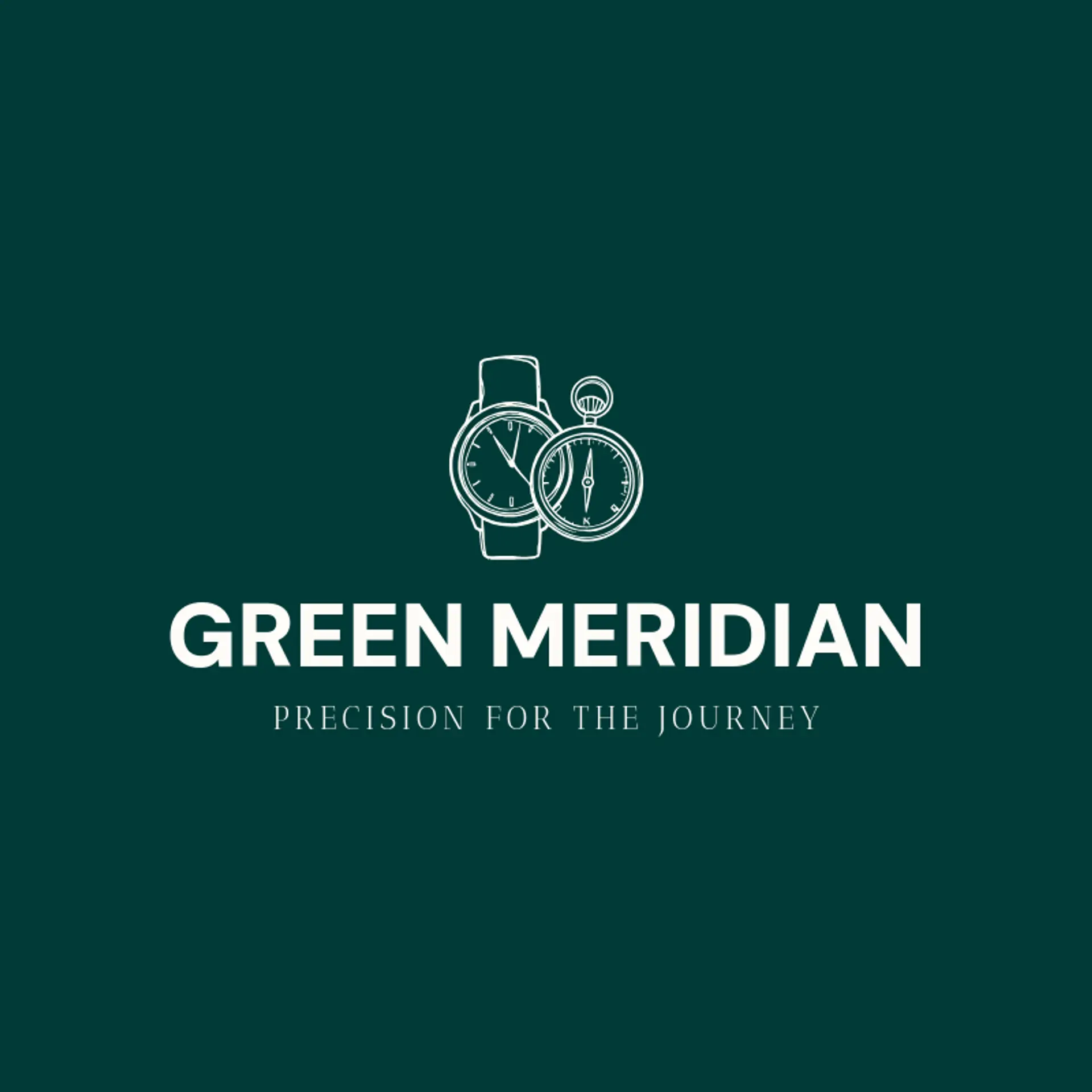 Green Meridian logo for watch