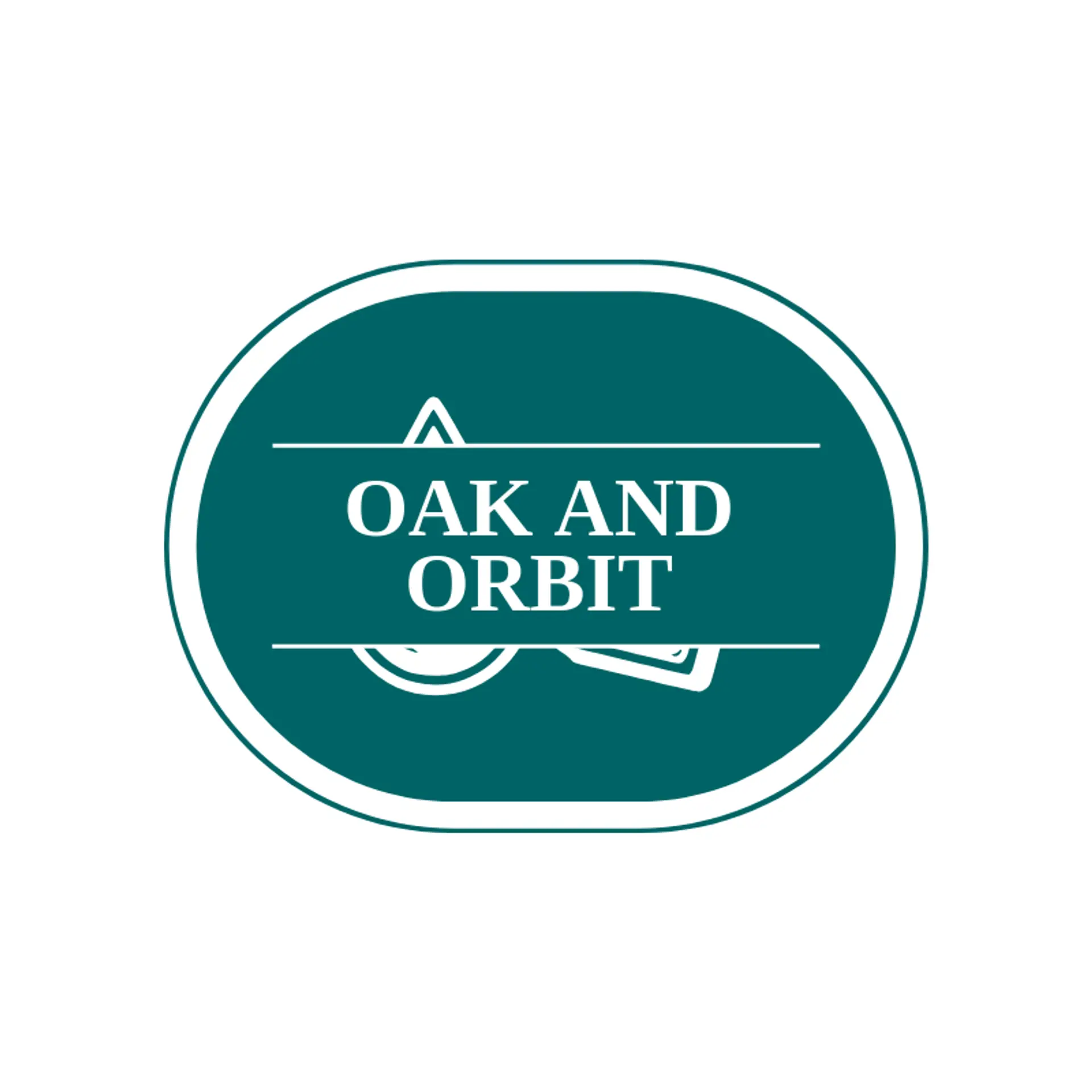 Oak and Orbit logo for whiskey