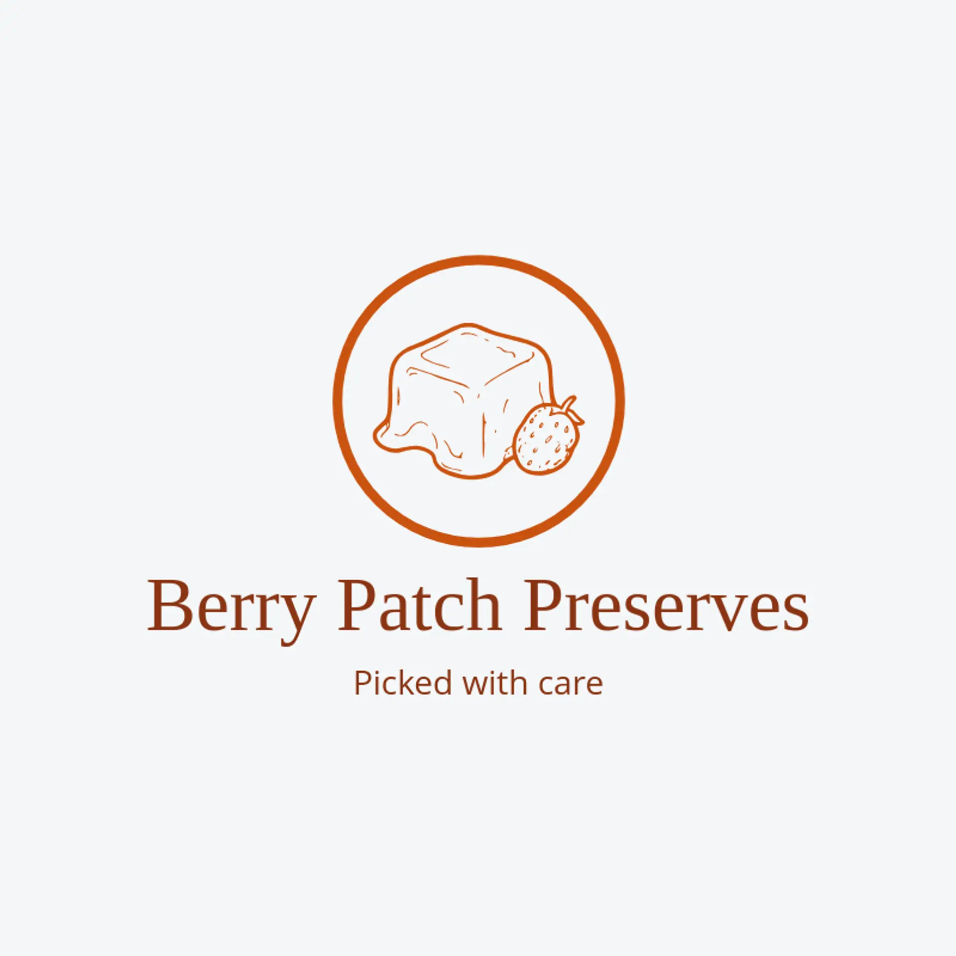 Berry Patch Preserves logo for jelly