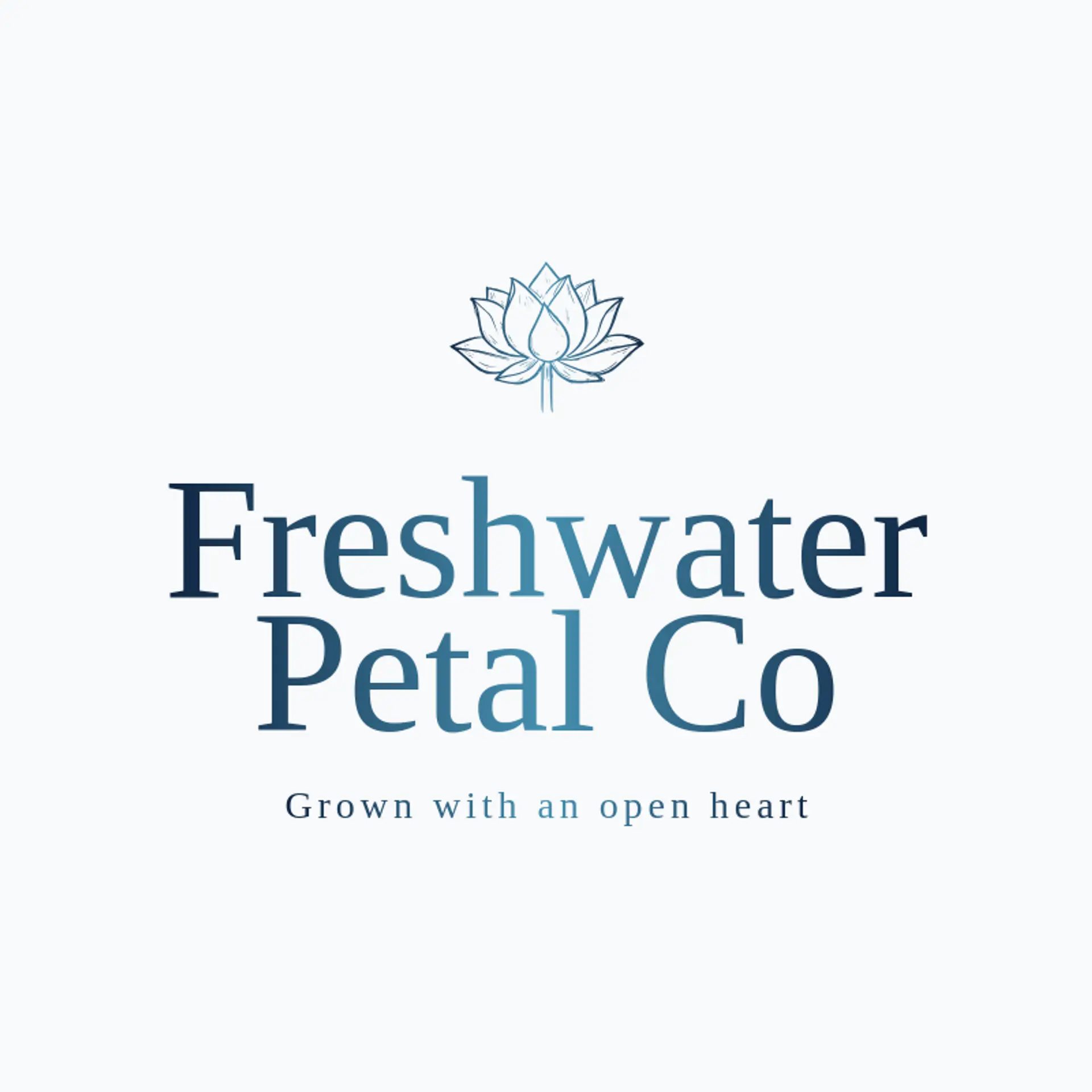 Freshwater Petal Co logo for lotus flower