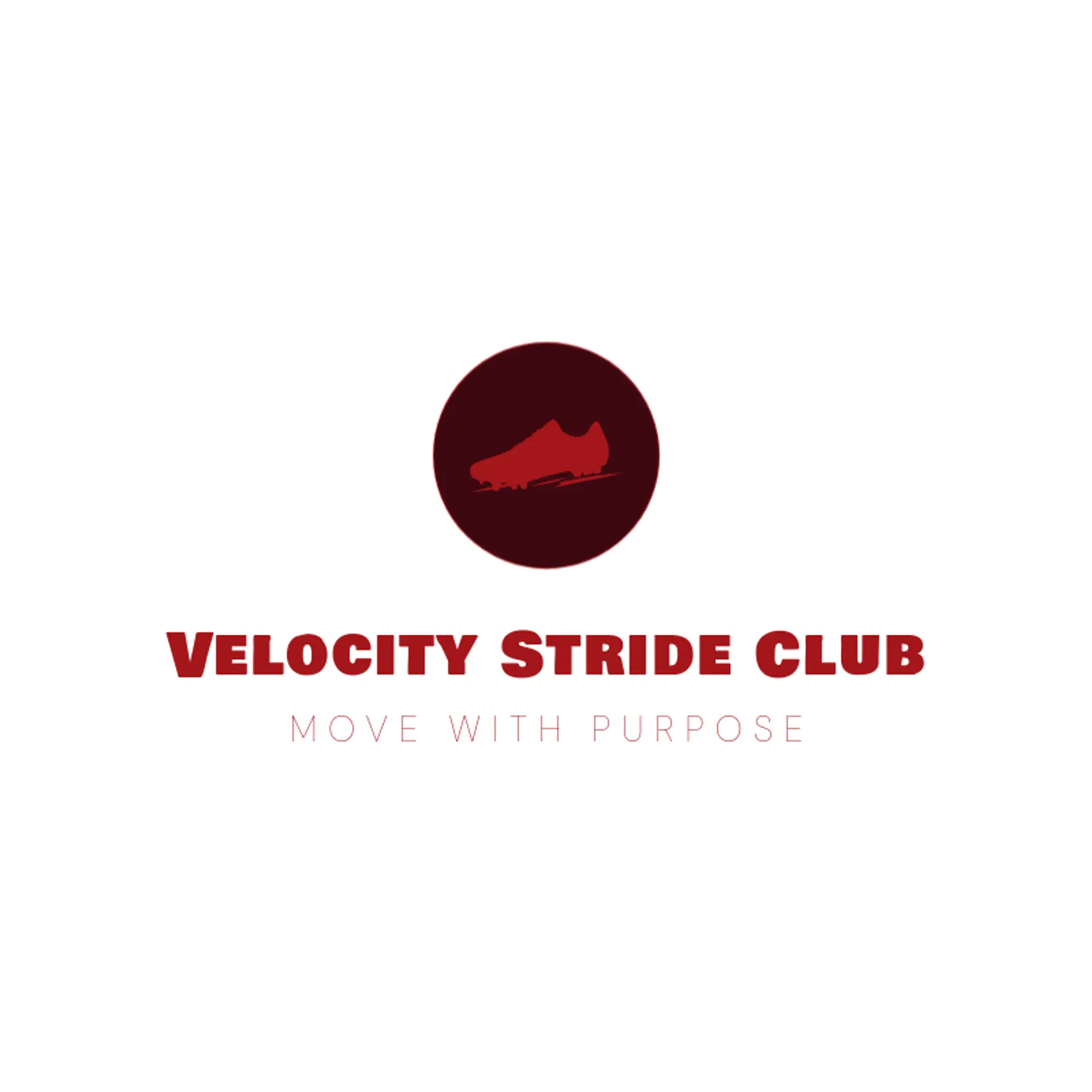 Velocity Stride Club logo for track and field