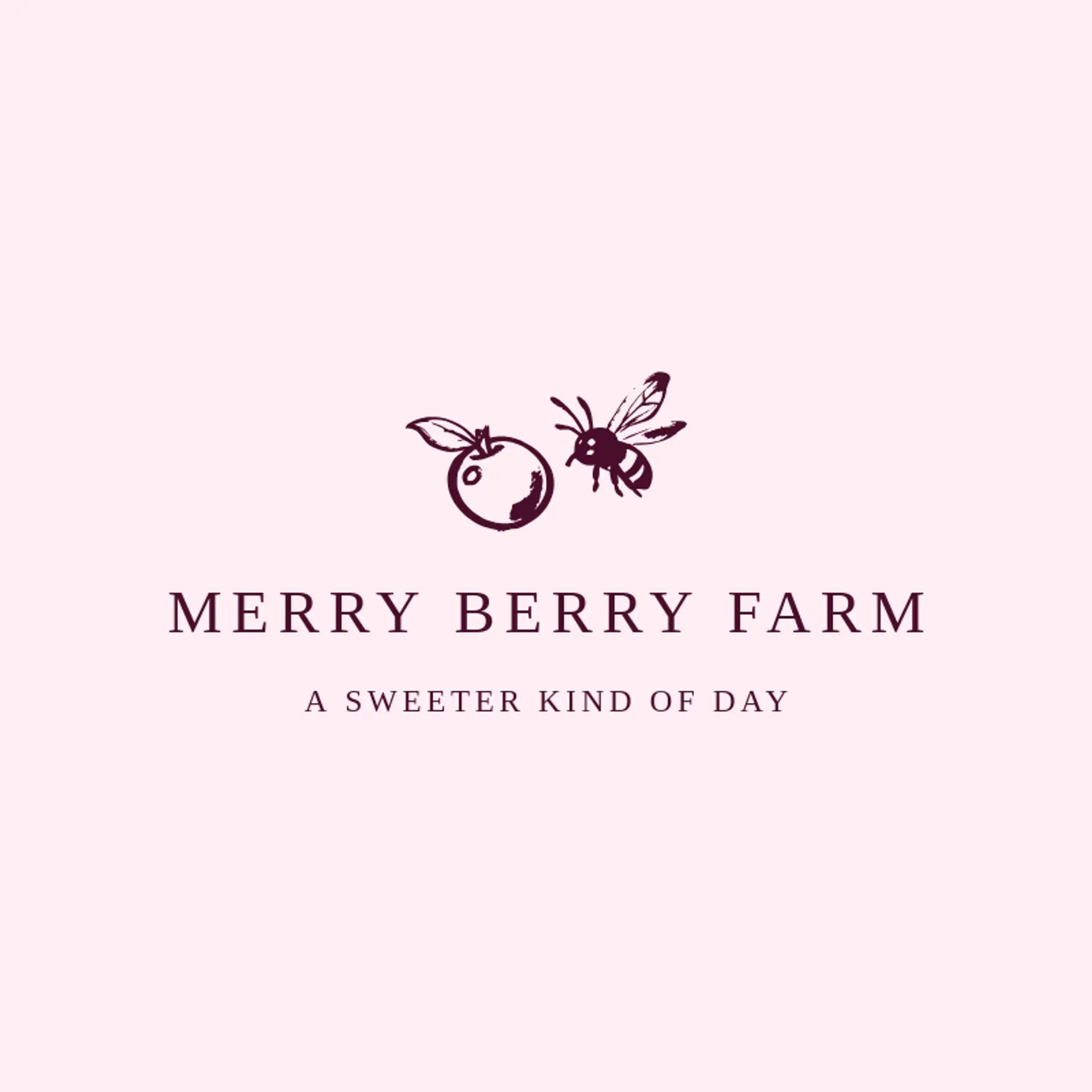 Merry Berry Farm logo for berry