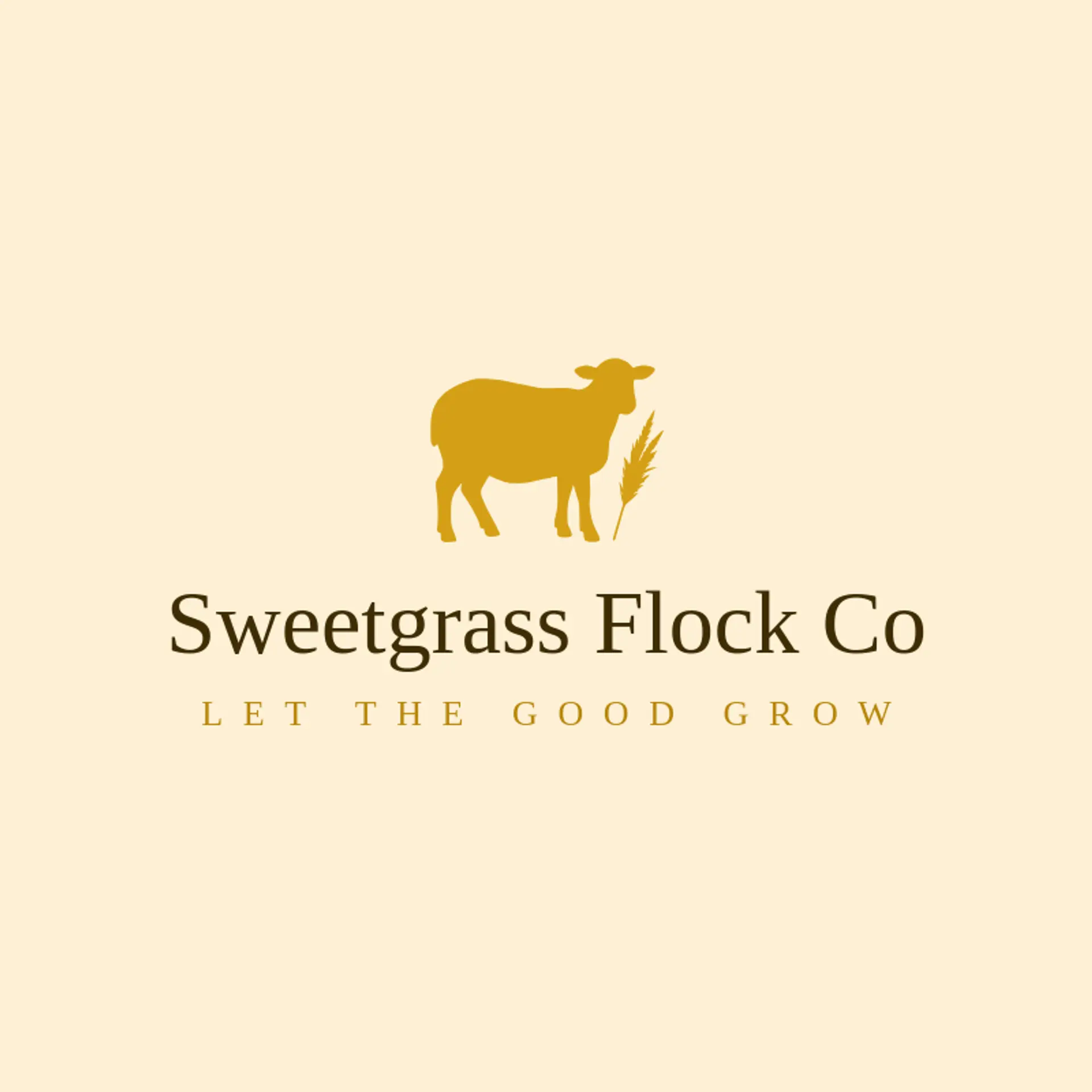 Sweetgrass Flock Co logo for lamb