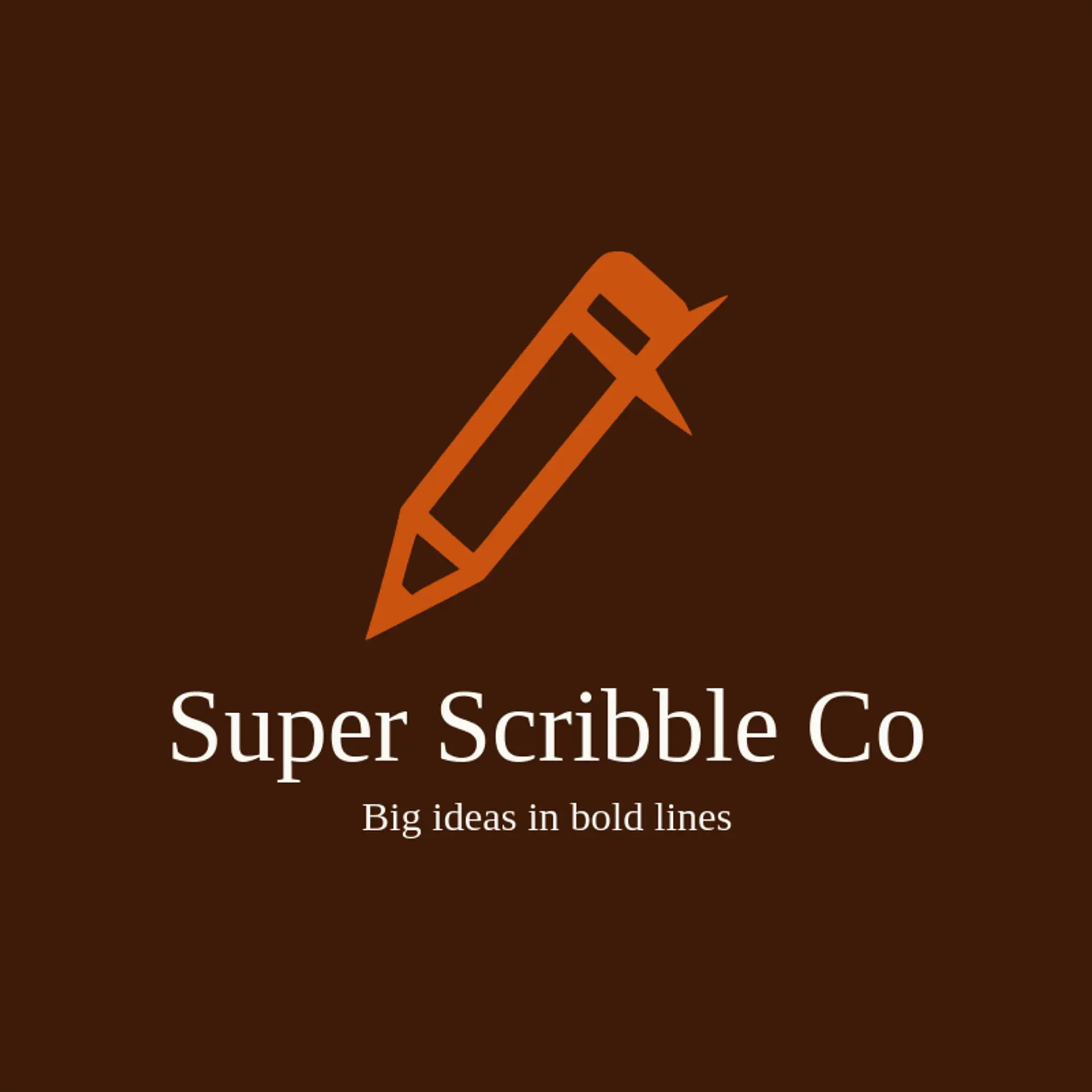 Super Scribble Co logo for comic