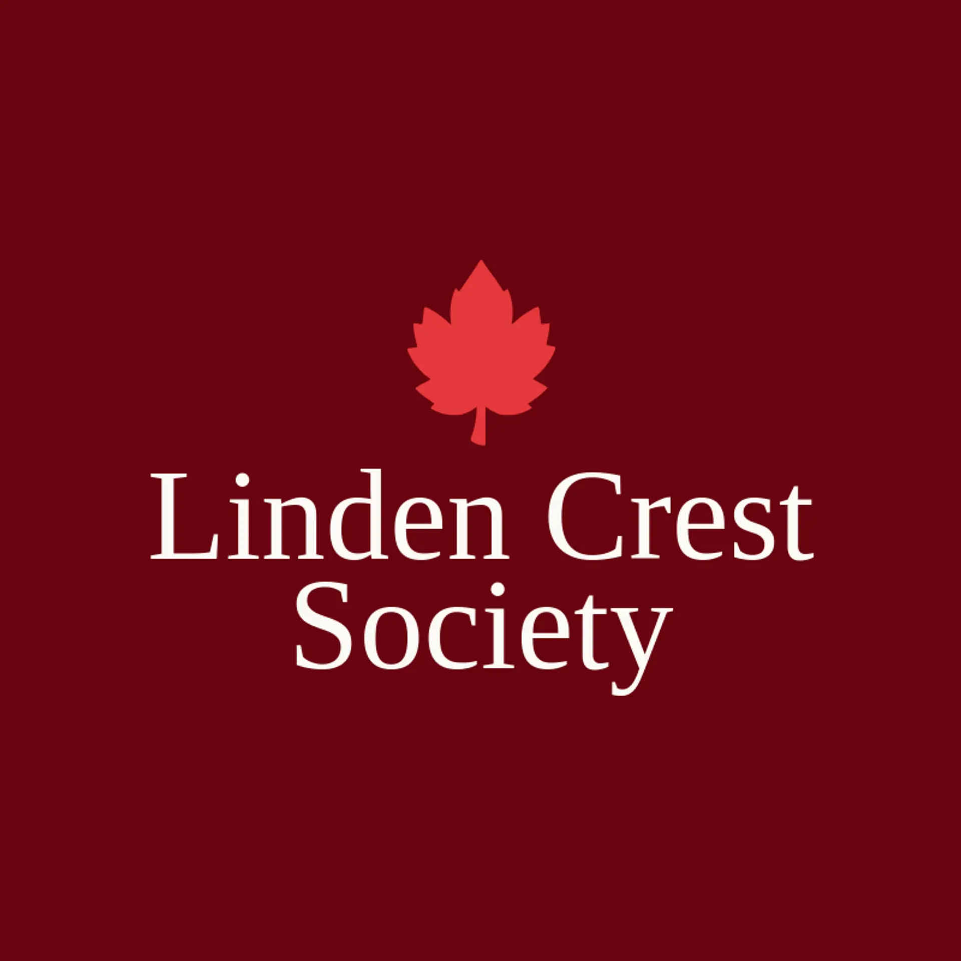 Linden Crest Society logo for coat of arms