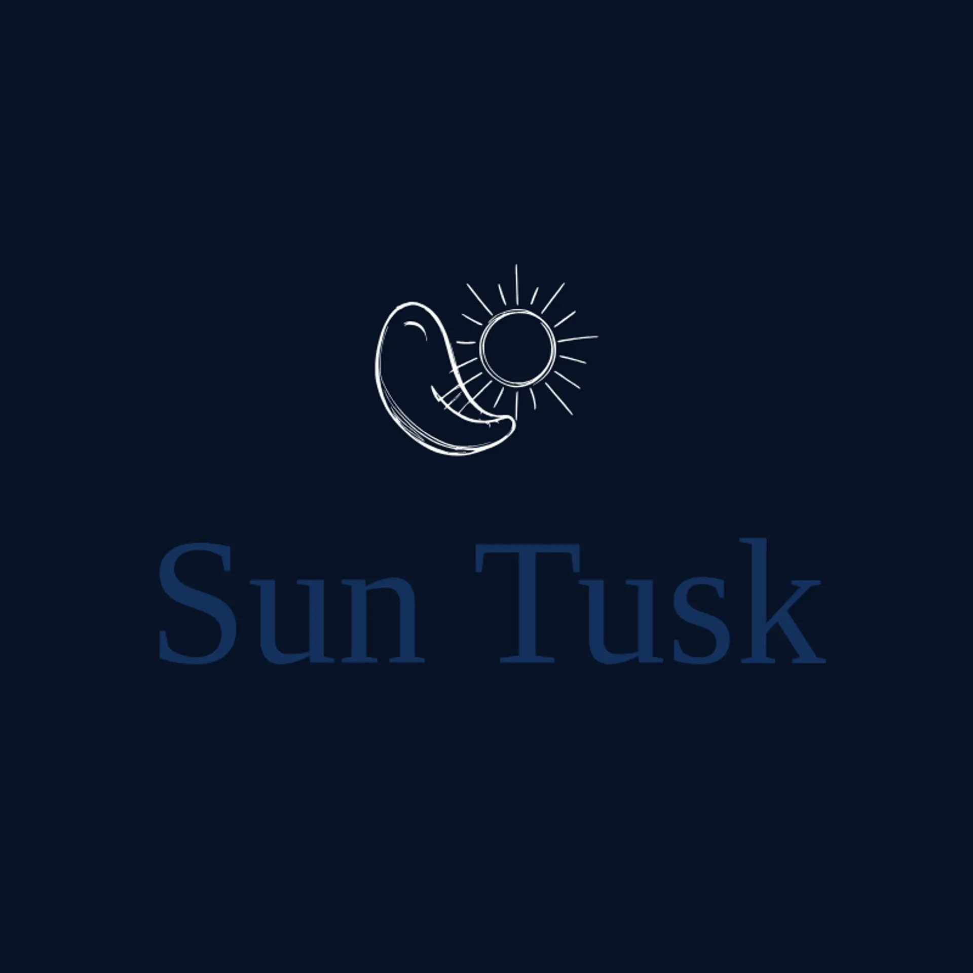 Sun Tusk logo for elephant