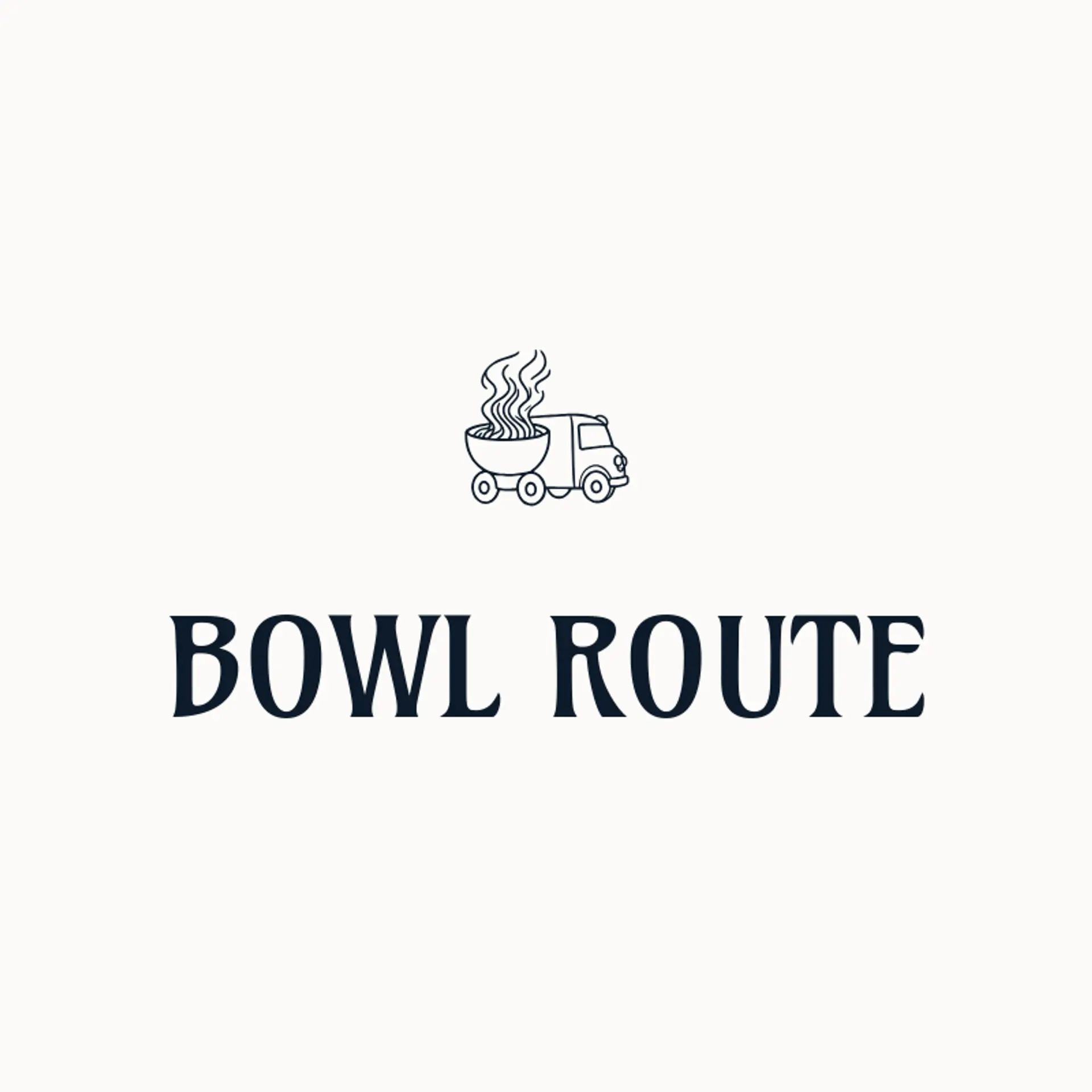 Bowl Route logo for food truck