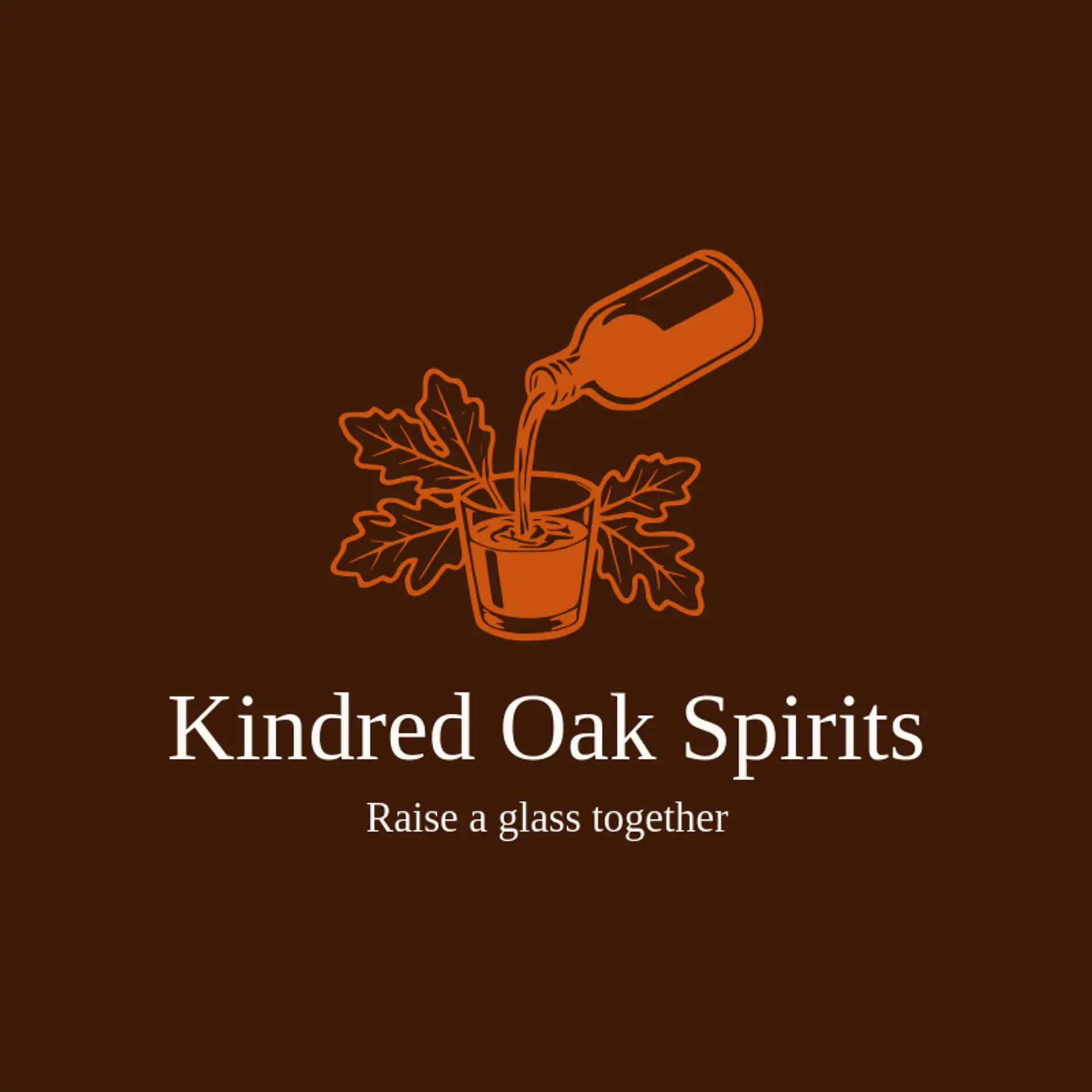 Kindred Oak Spirits logo for bourbon