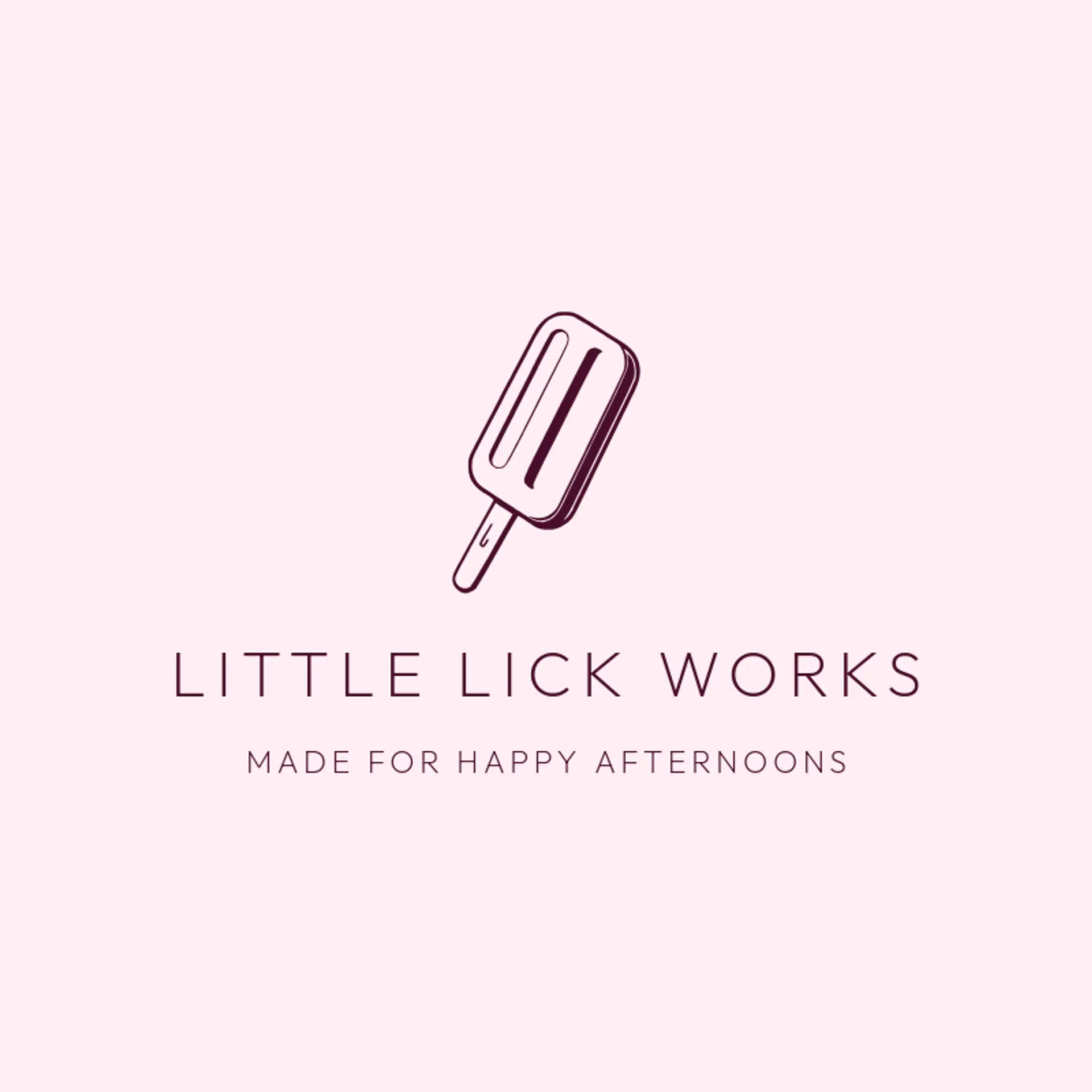 Little Lick Works logo for popsicle