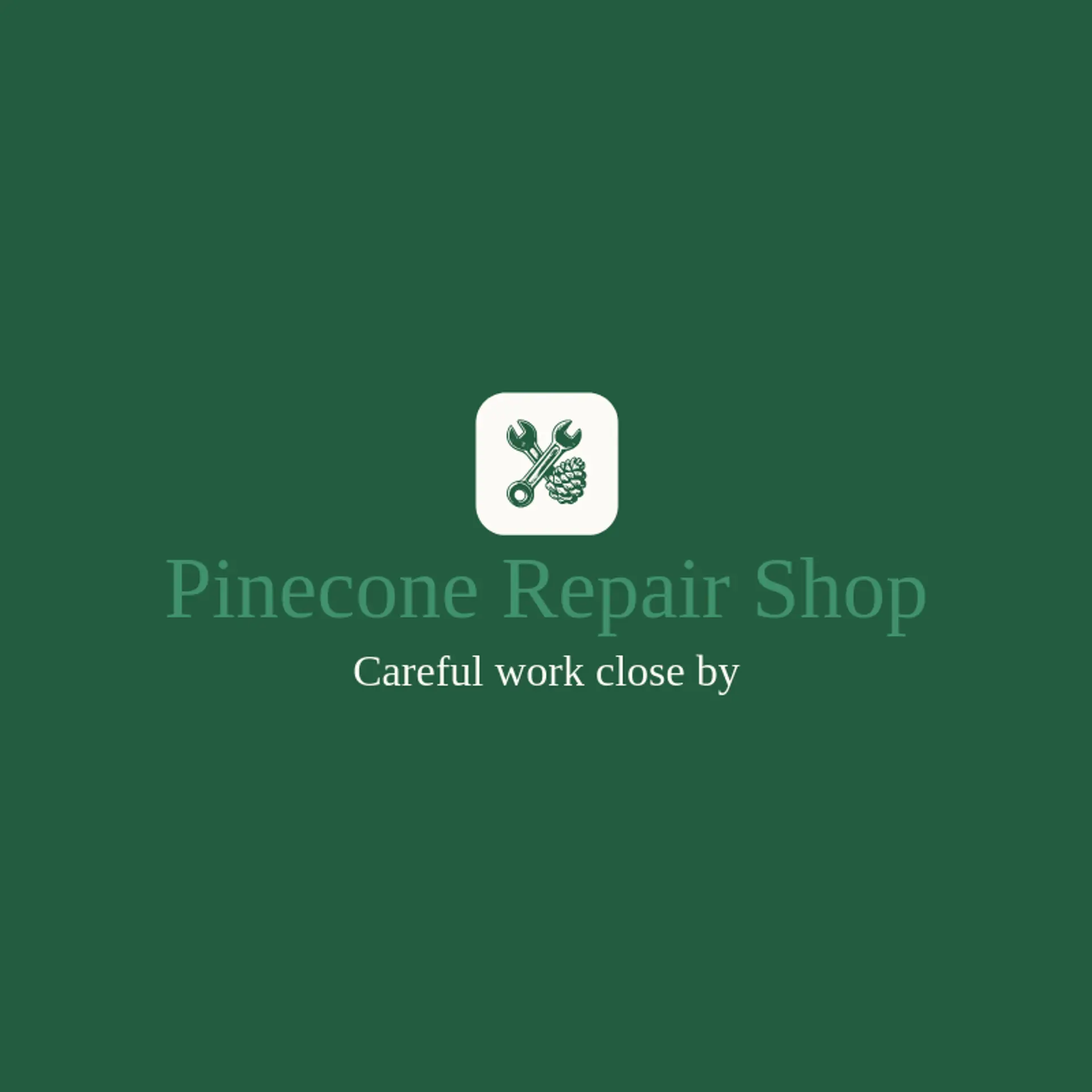 Pinecone Repair Shop logo for repair