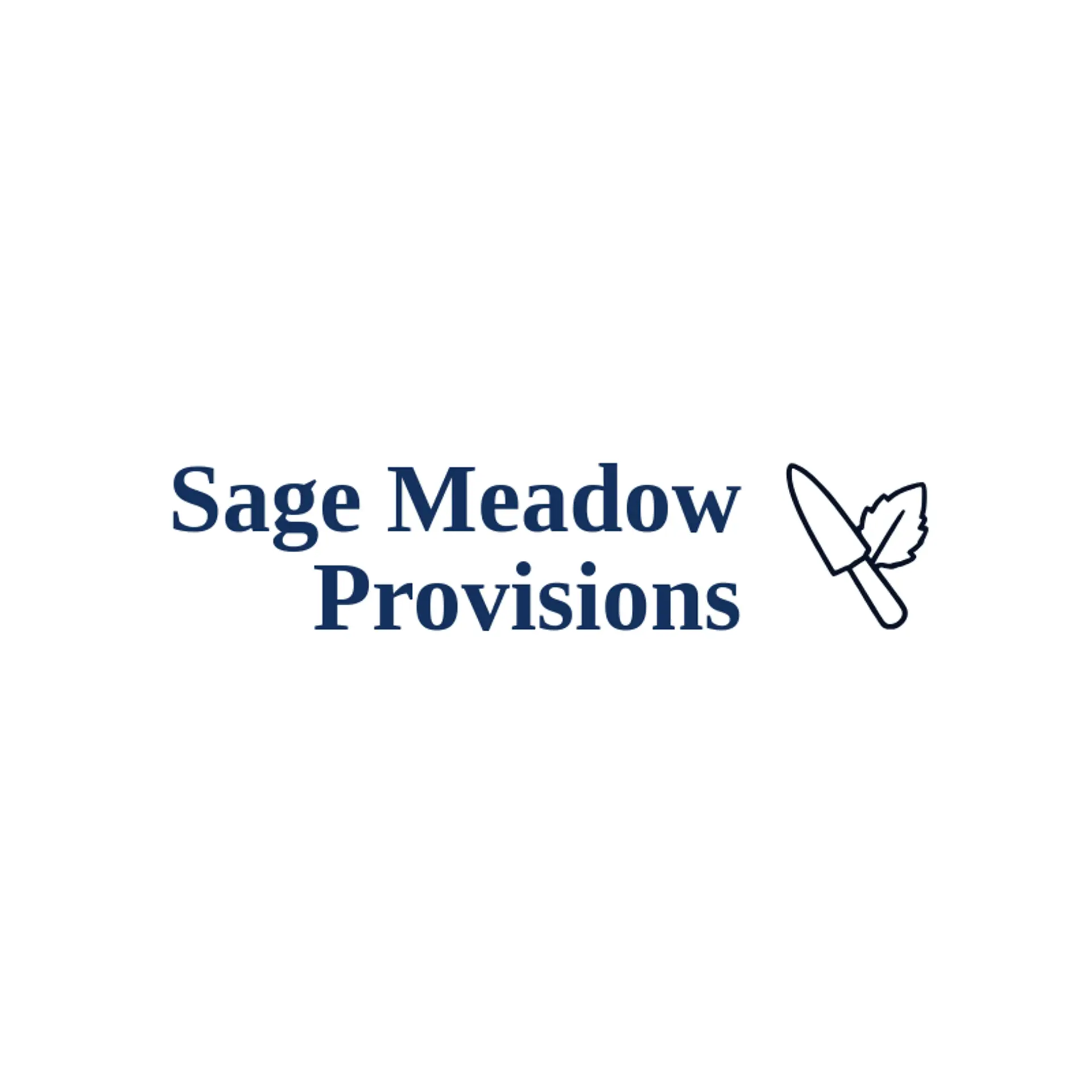 Sage Meadow Provisions logo for knife