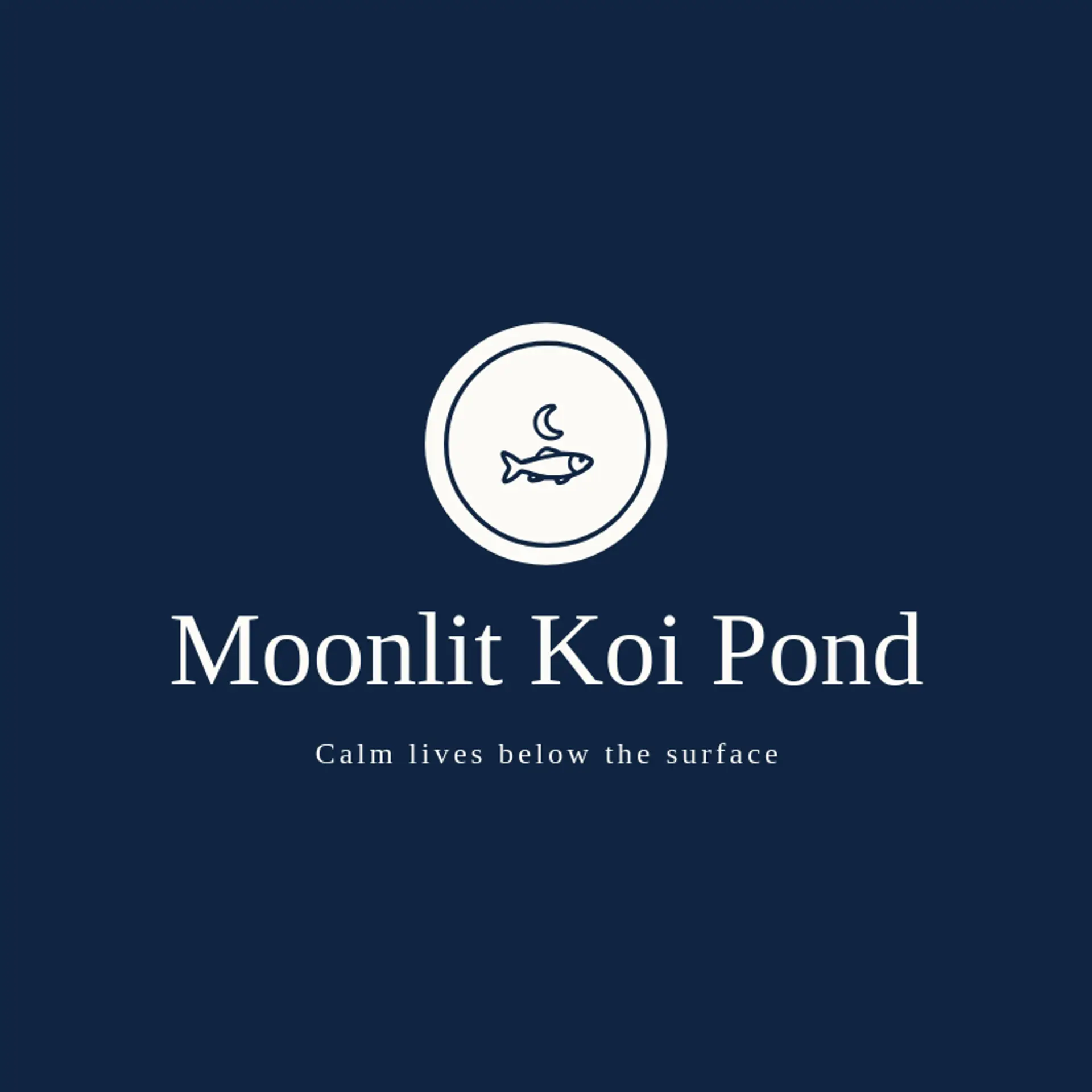 Moonlit Koi Pond logo for carp