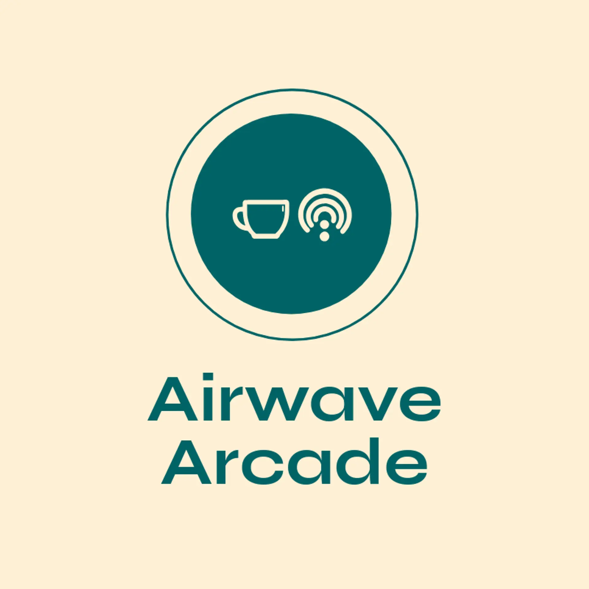Airwave Arcade logo for cyber cafe