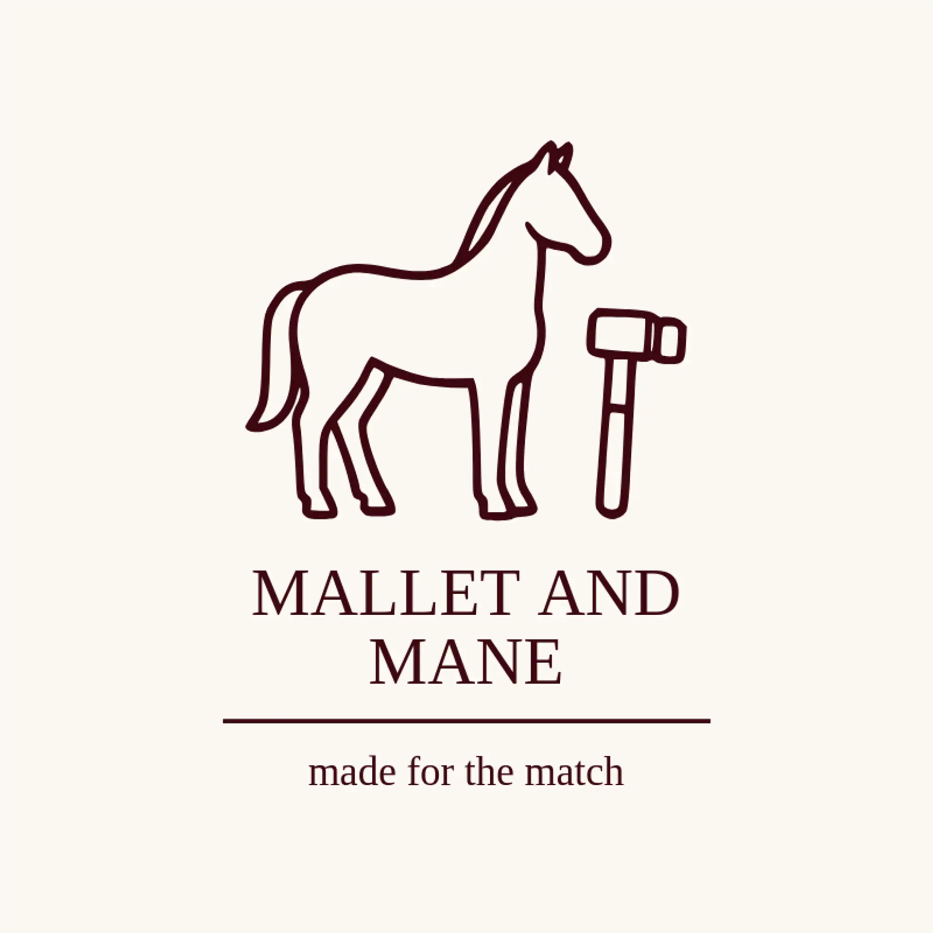 Mallet and Mane logo for polo