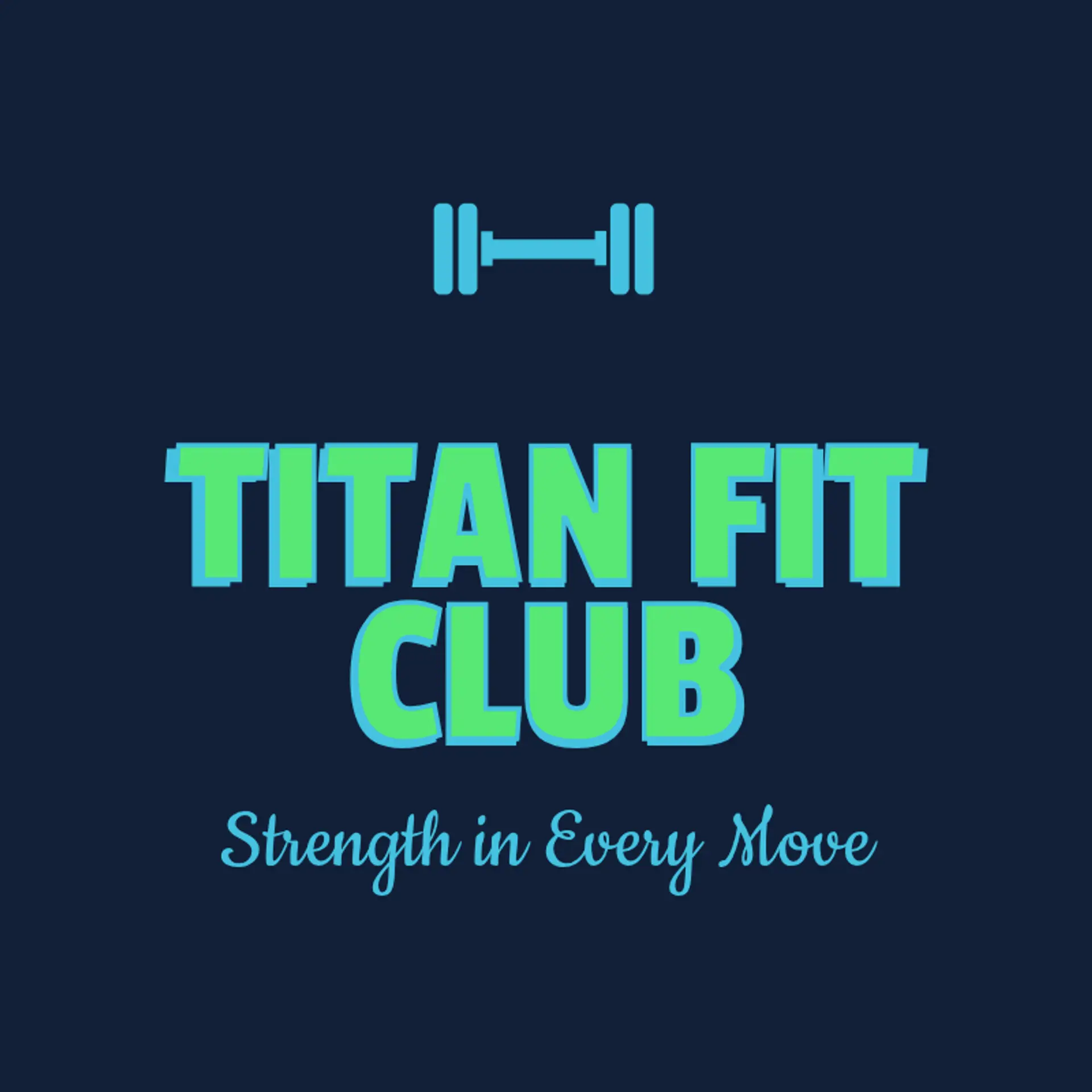 Titan Fit Club logo for fitness club