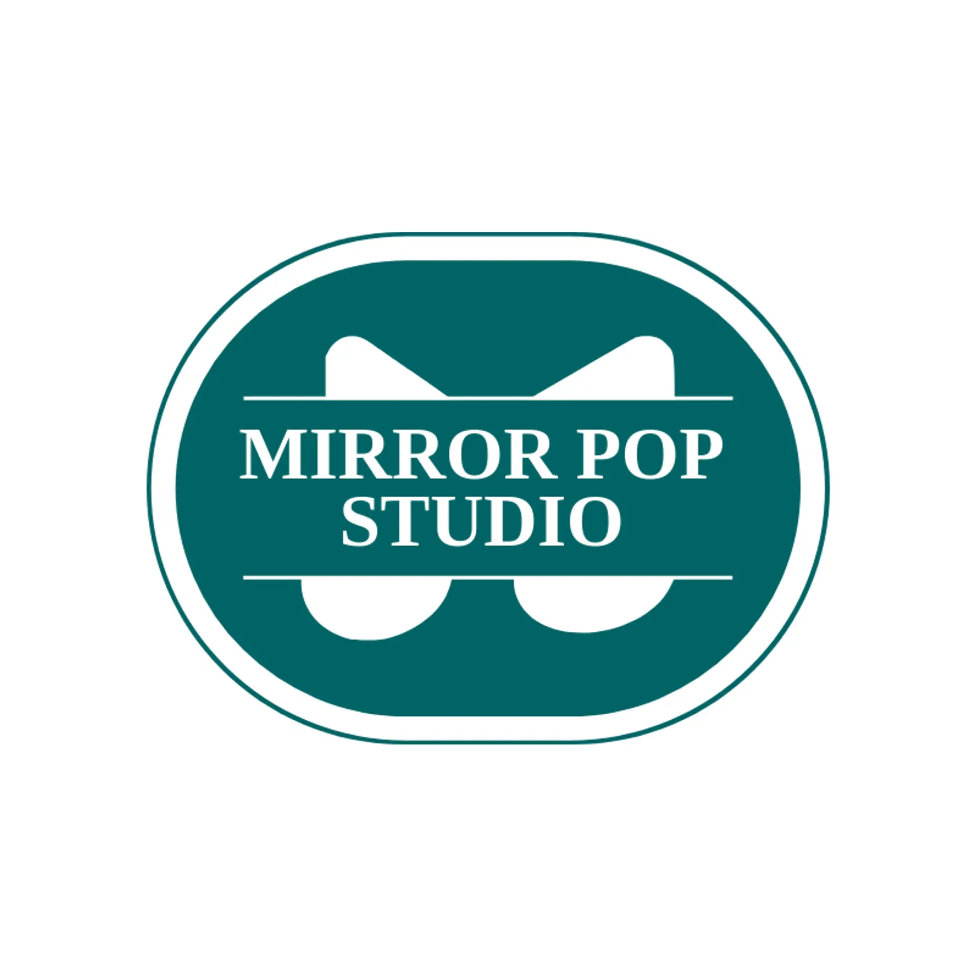 Mirror Pop Studio logo for symmetry