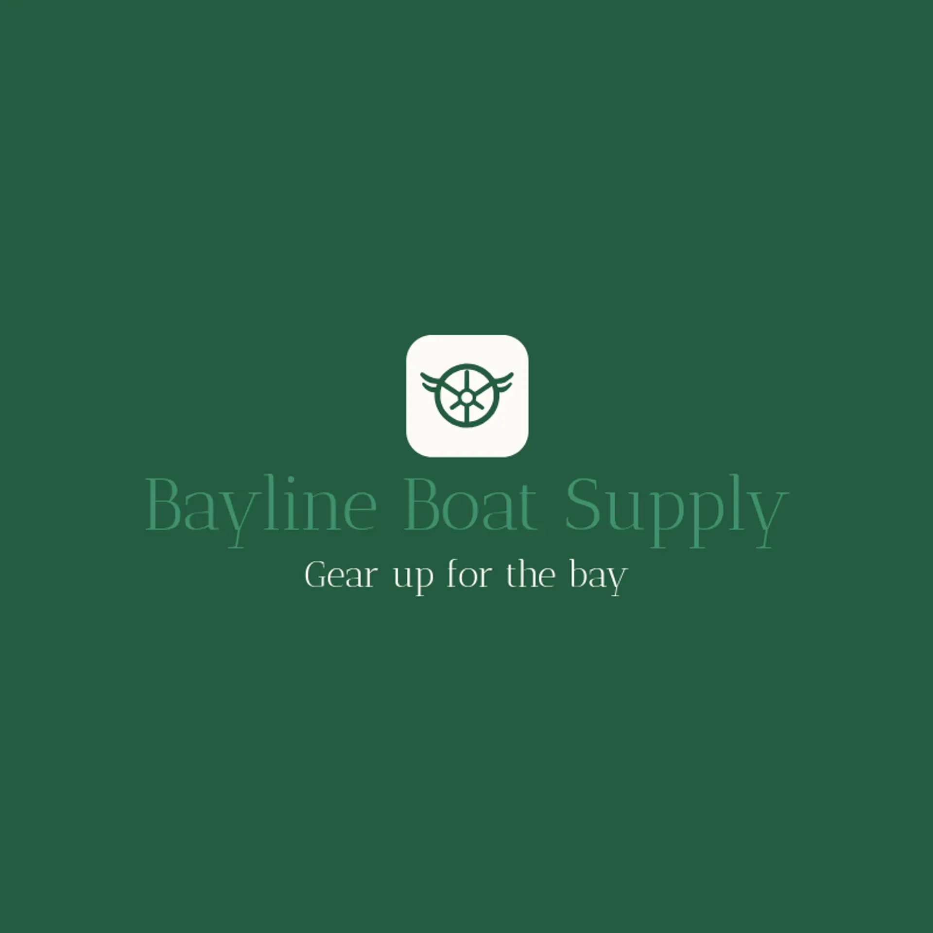 Bayline Boat Supply logo for helm