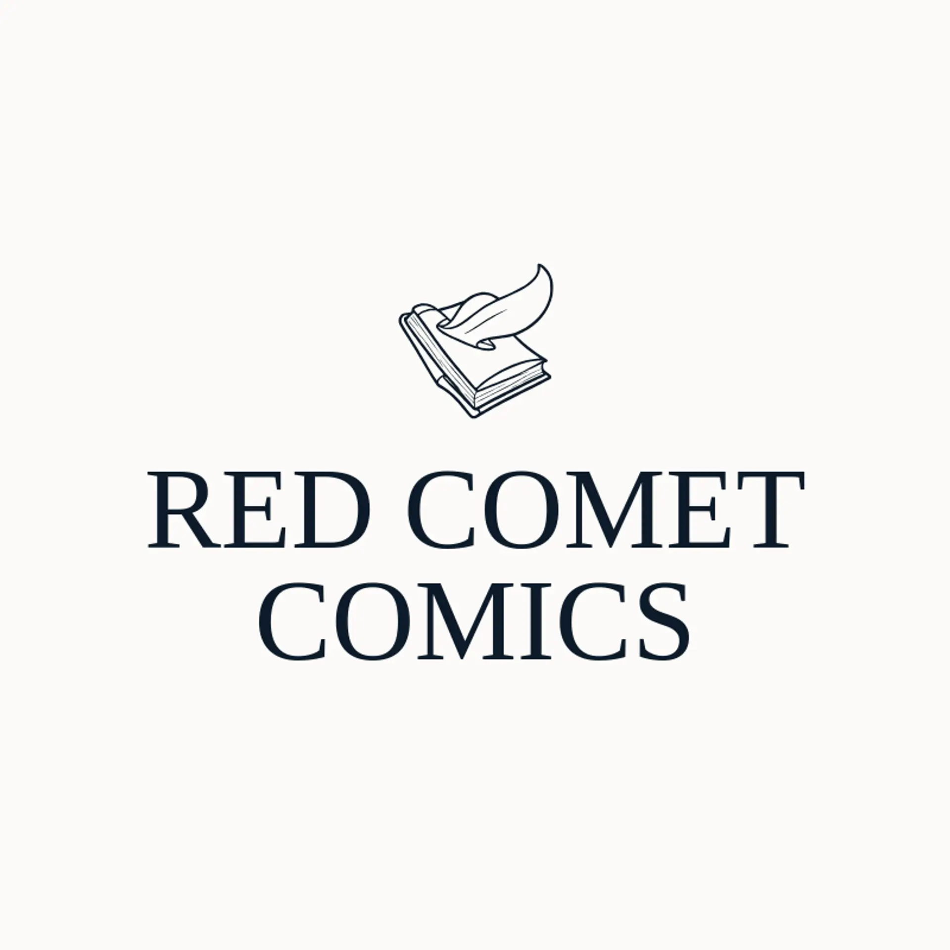 Red Comet Comics logo for comic book