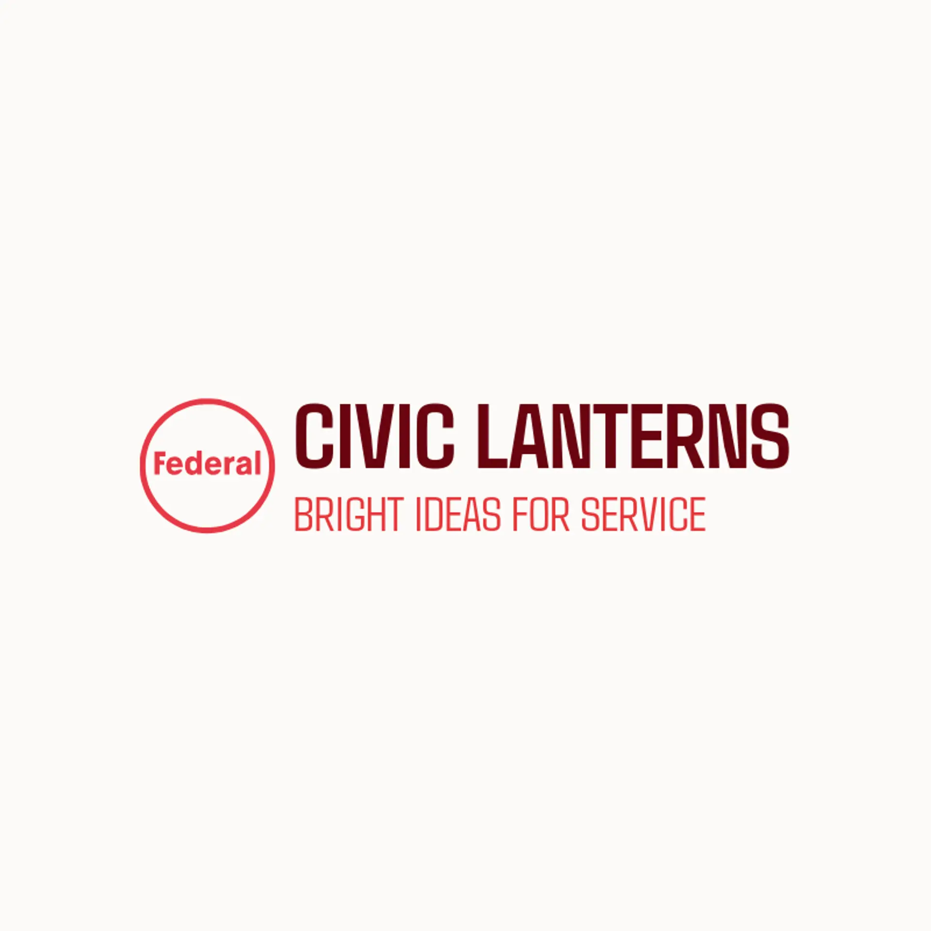 Civic Lanterns logo for Federal Logo Ideas
