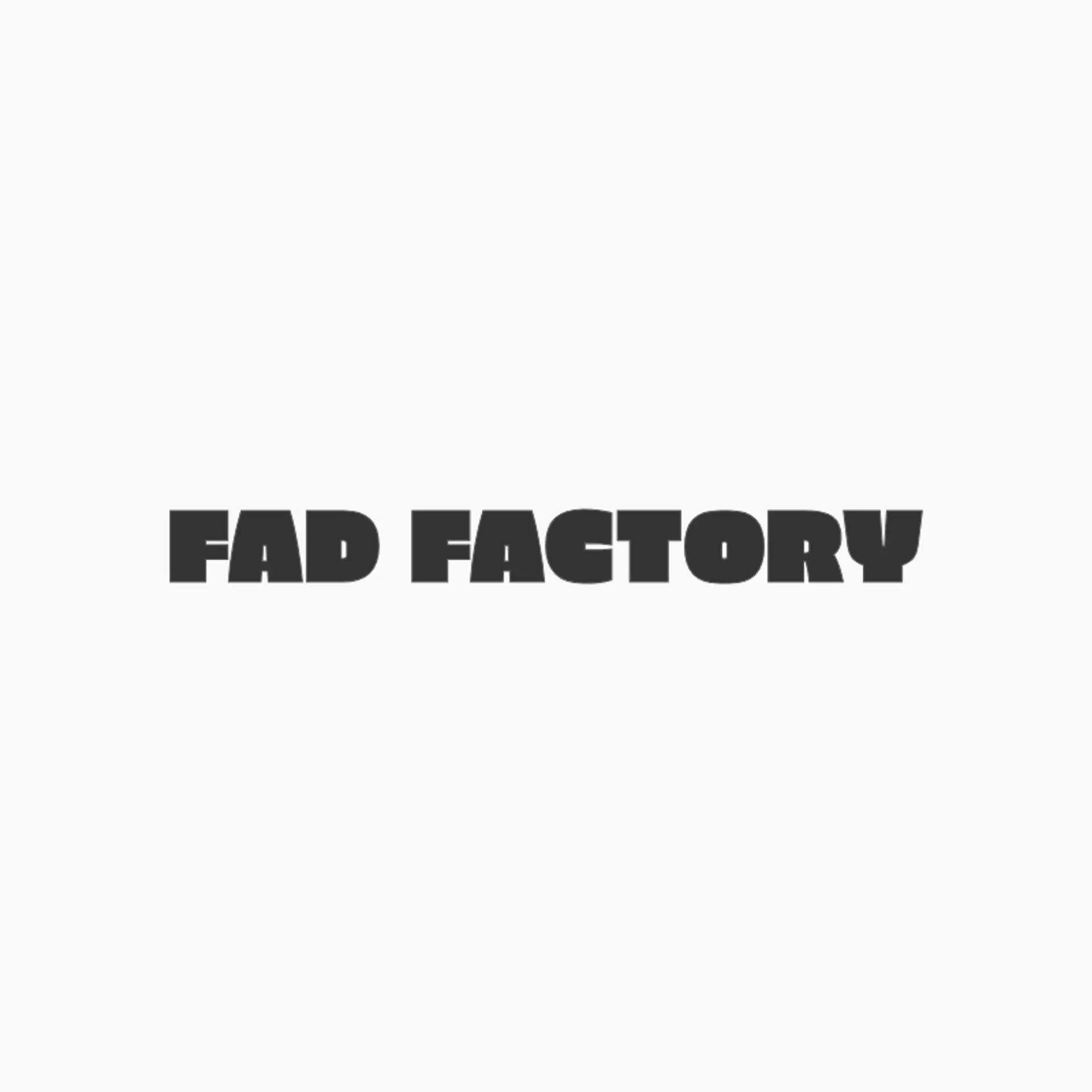 Fad Factory logo for fashion blog