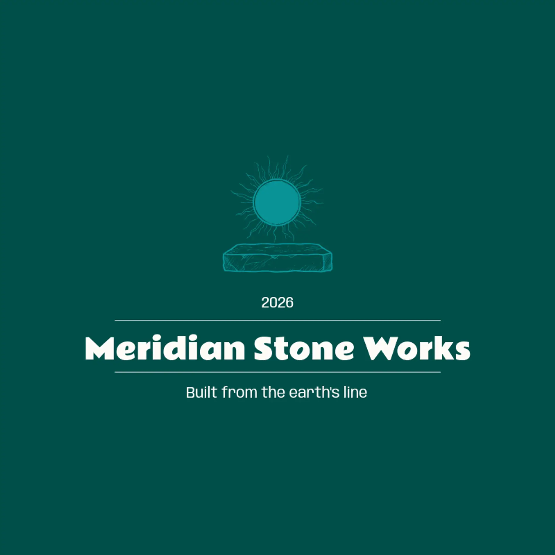 Meridian Stone Works logo for eclipse