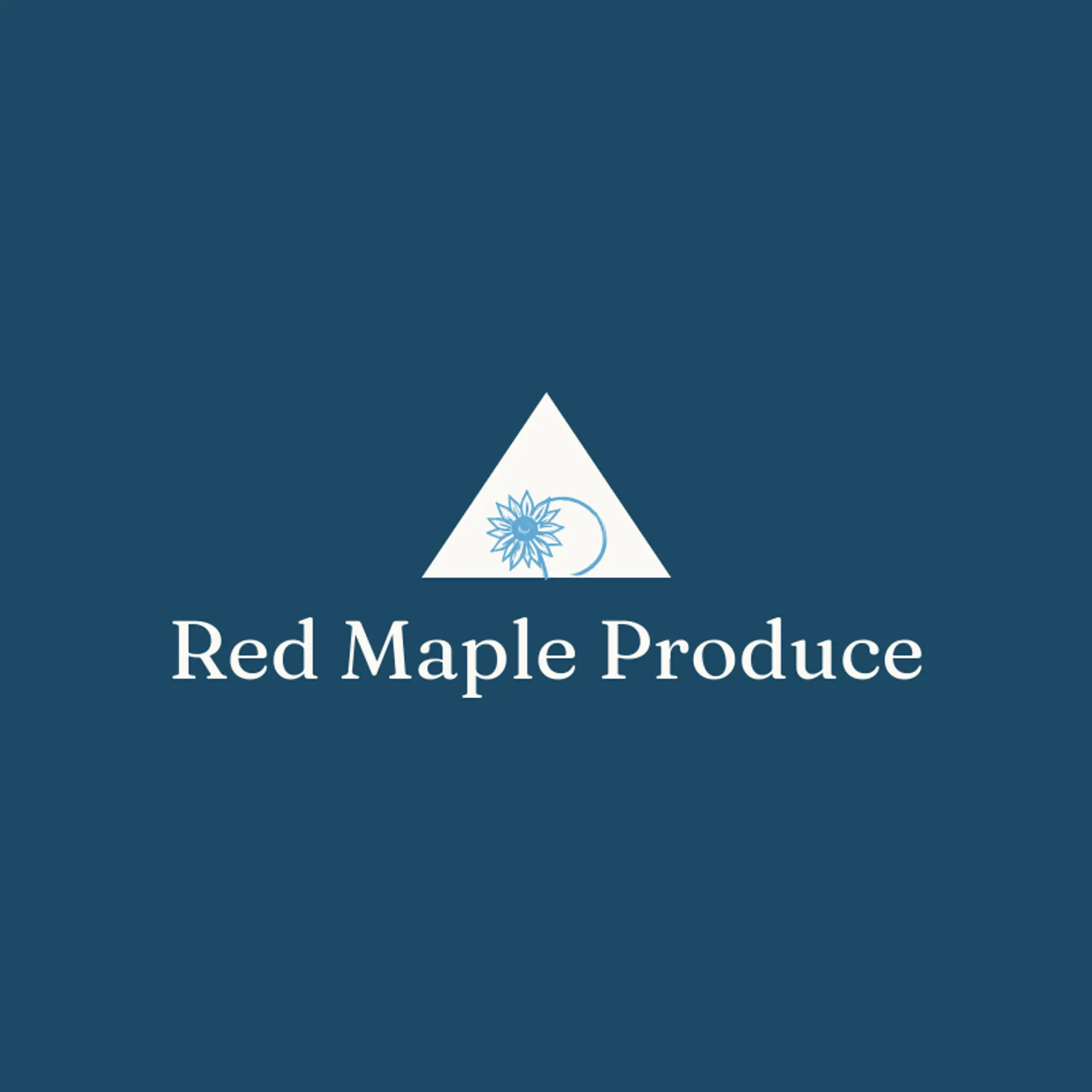 Red Maple Produce logo for farm