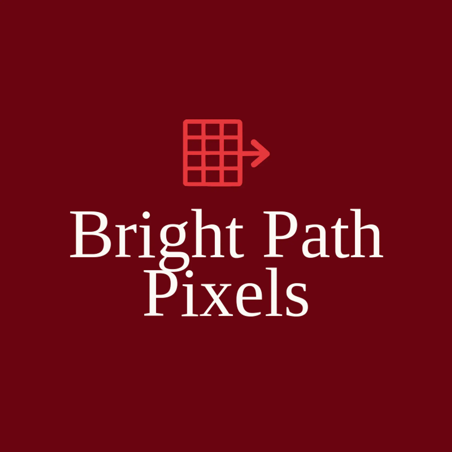 Bright Path Pixels logo for grid