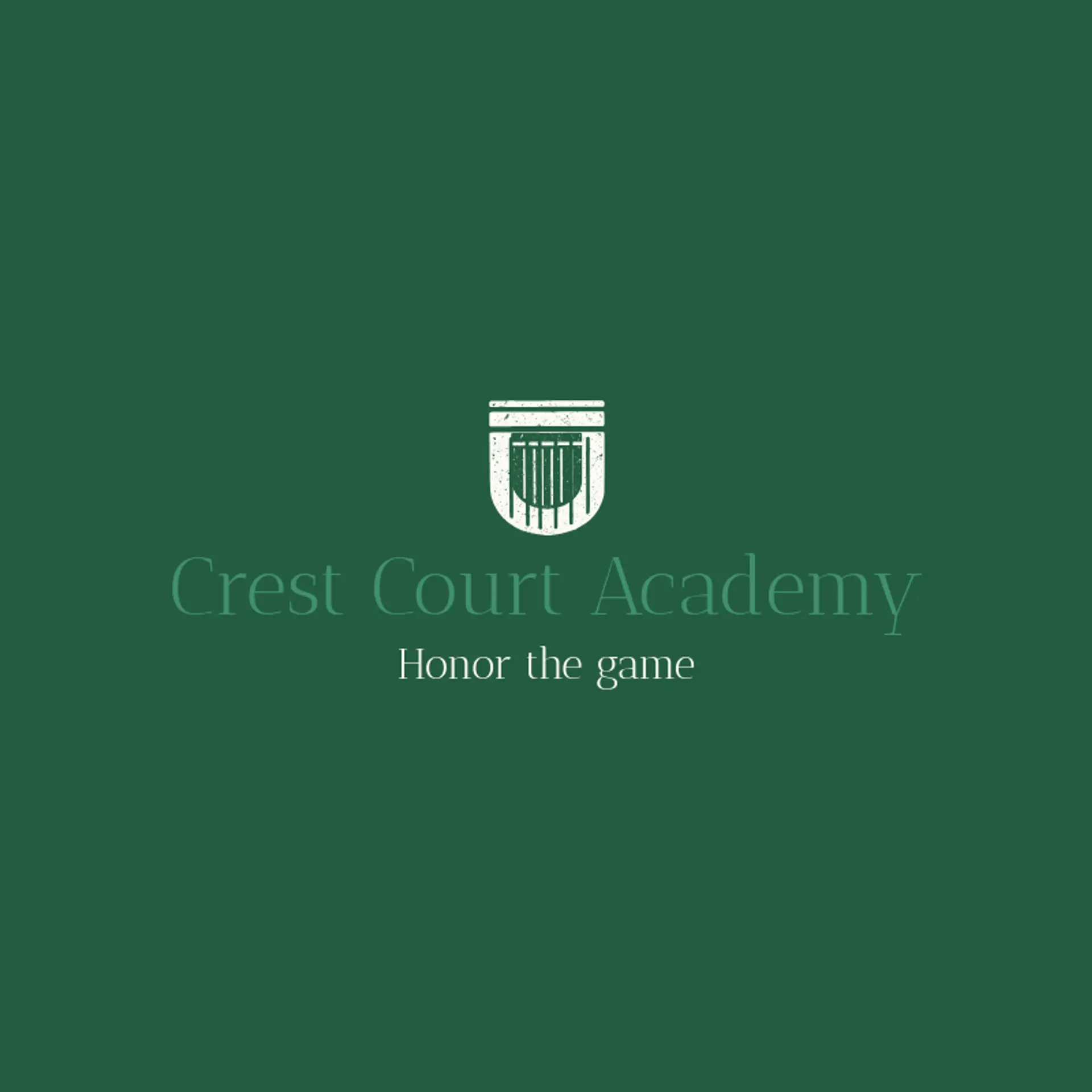 Crest Court Academy logo for court