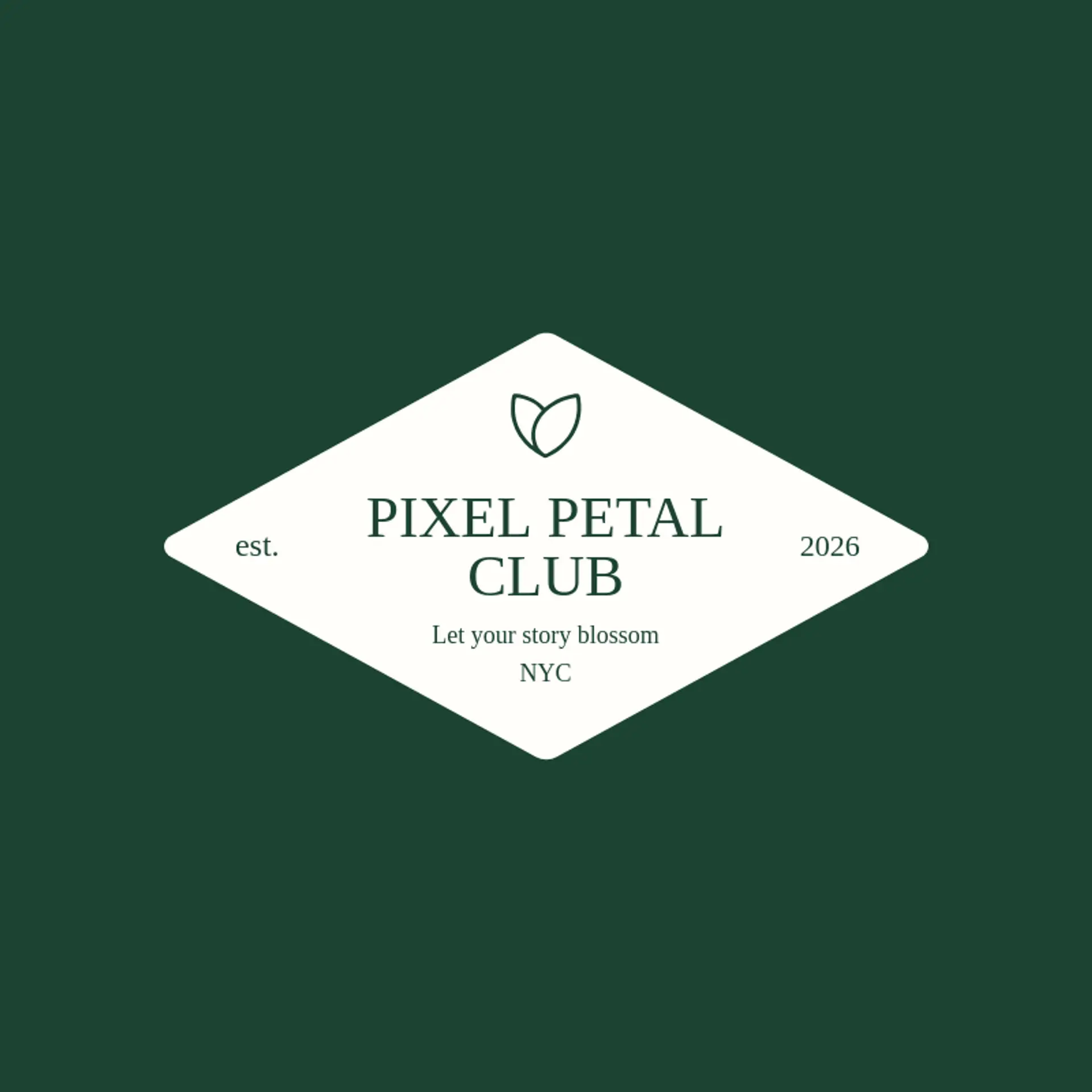 Pixel Petal Club logo for emoji