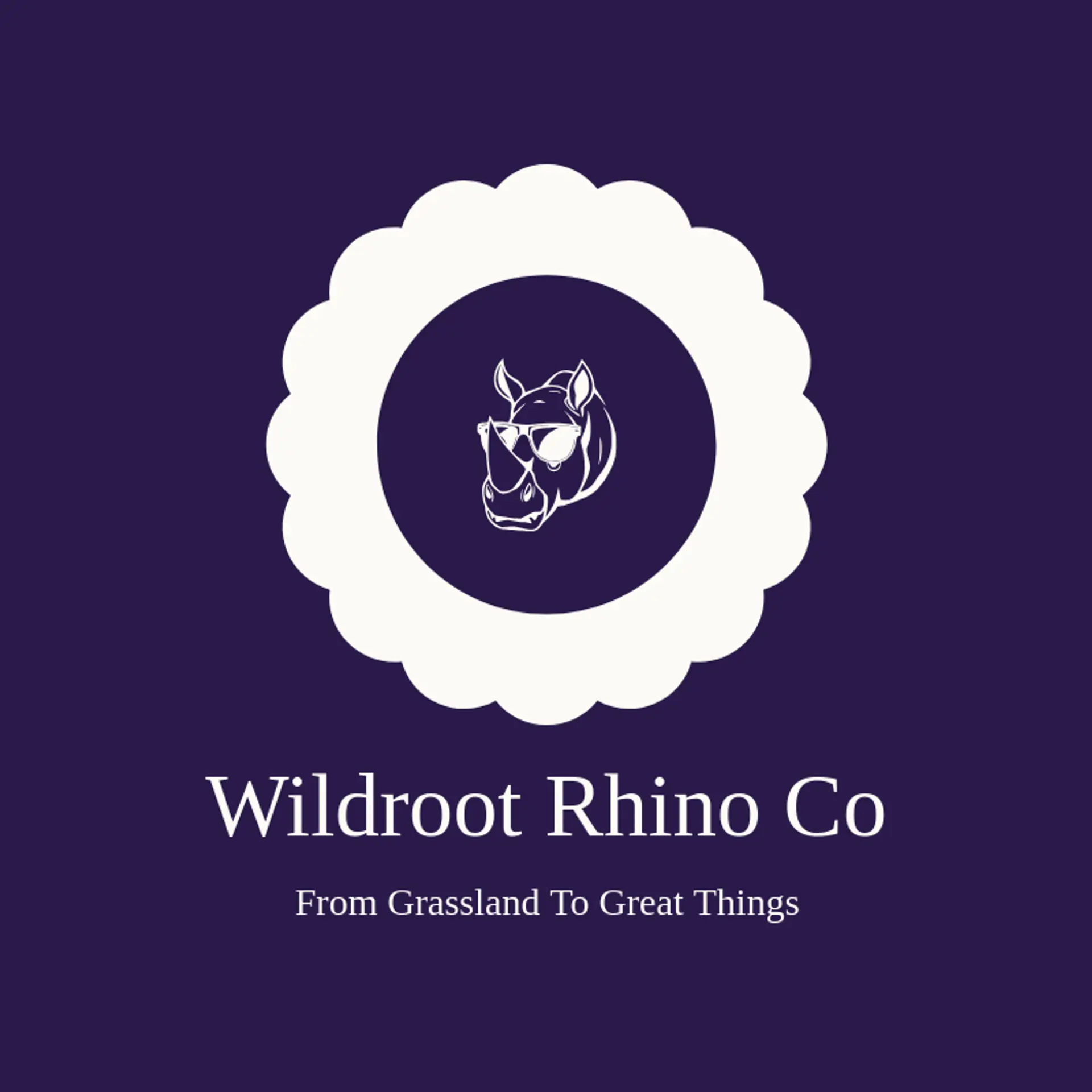 Wildroot Rhino Co logo for rhino