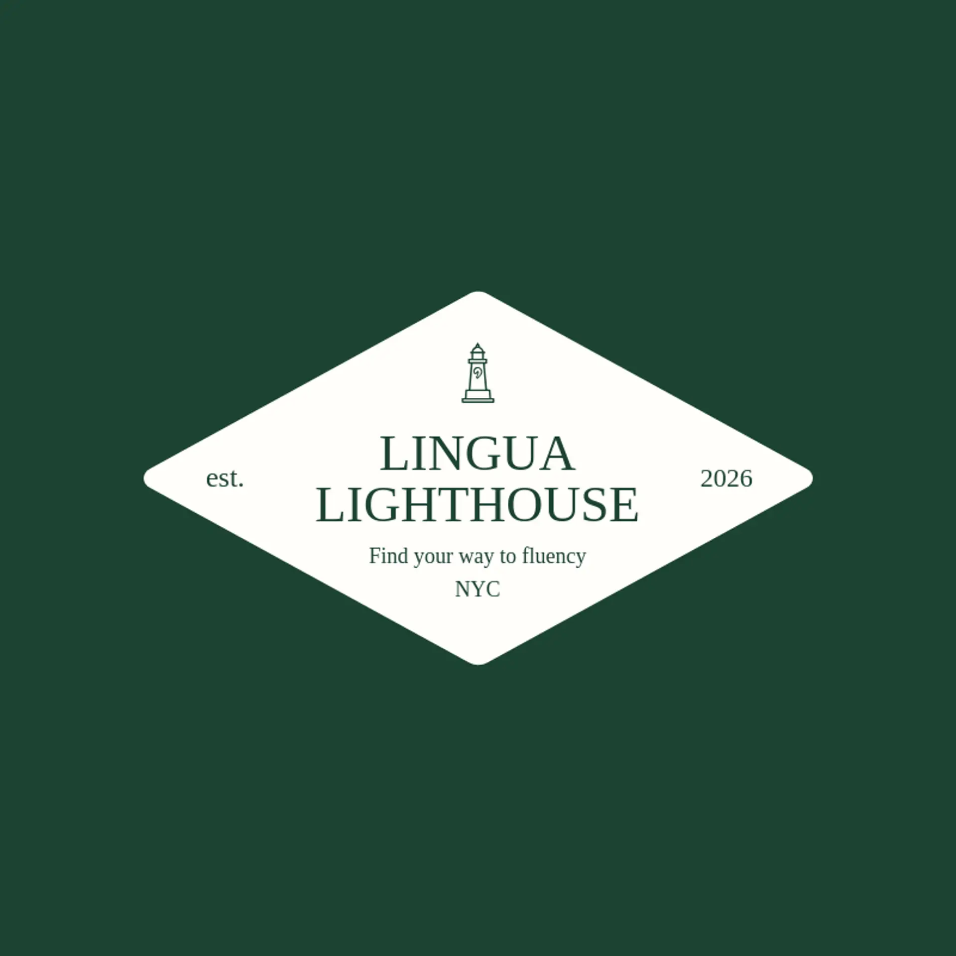 Lingua Lighthouse logo for language
