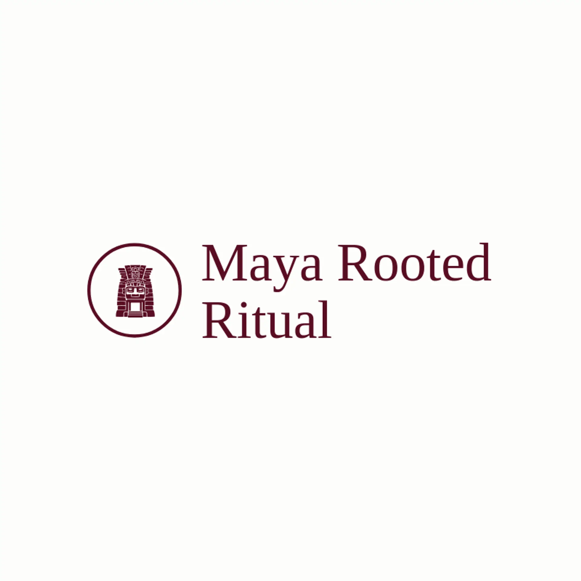 Maya Rooted Ritual logo for maya