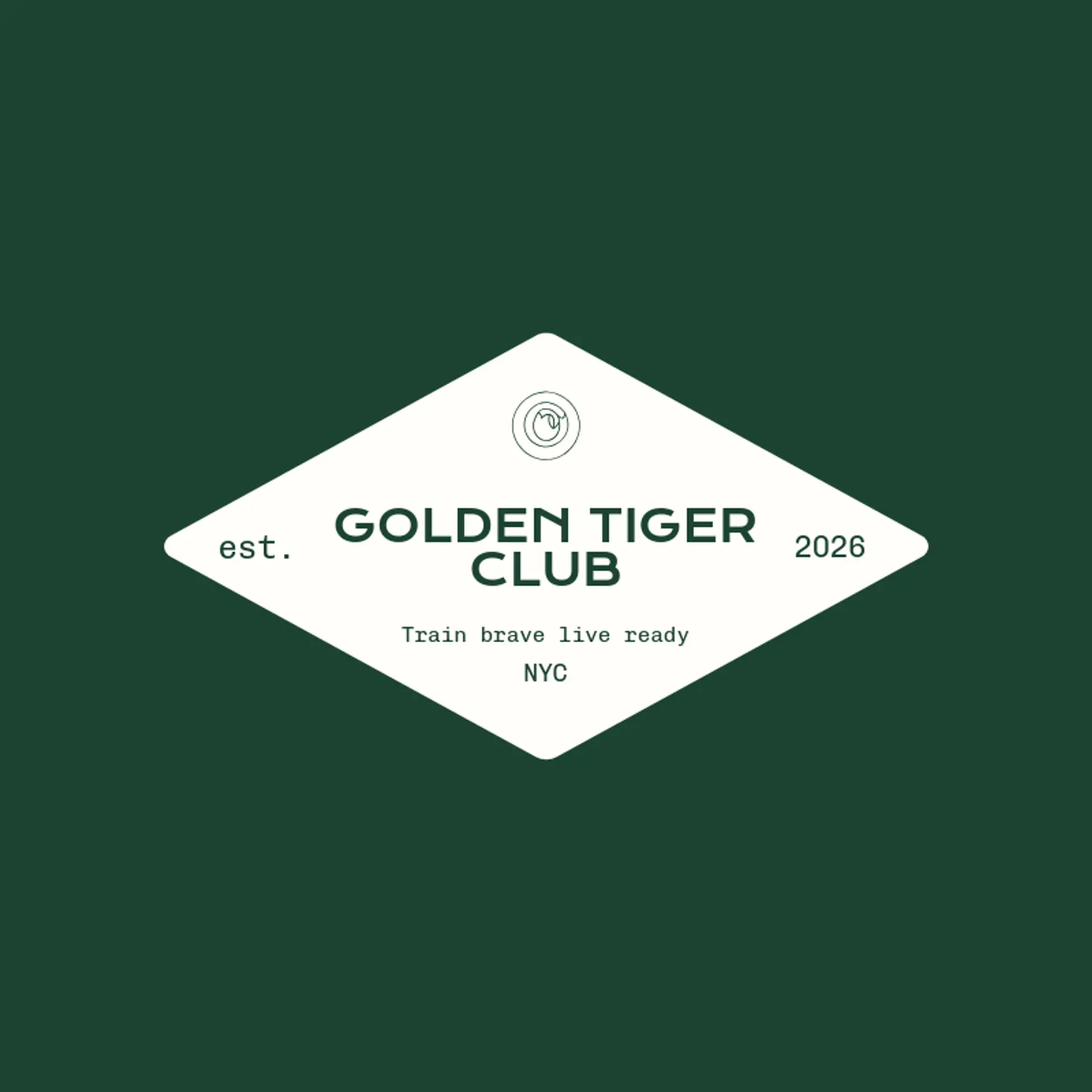 Golden Tiger Club logo for ninja