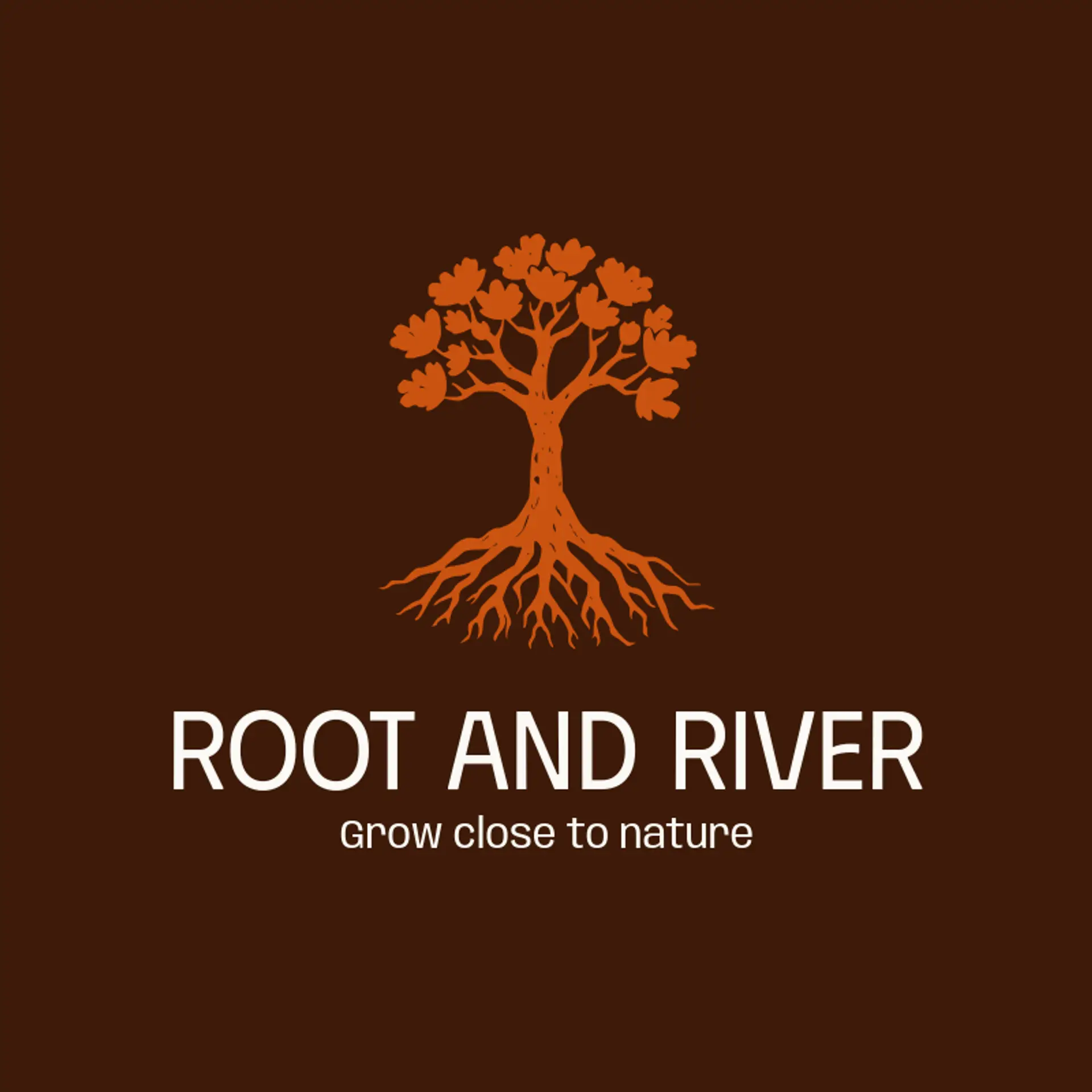 Root and River logo for roots