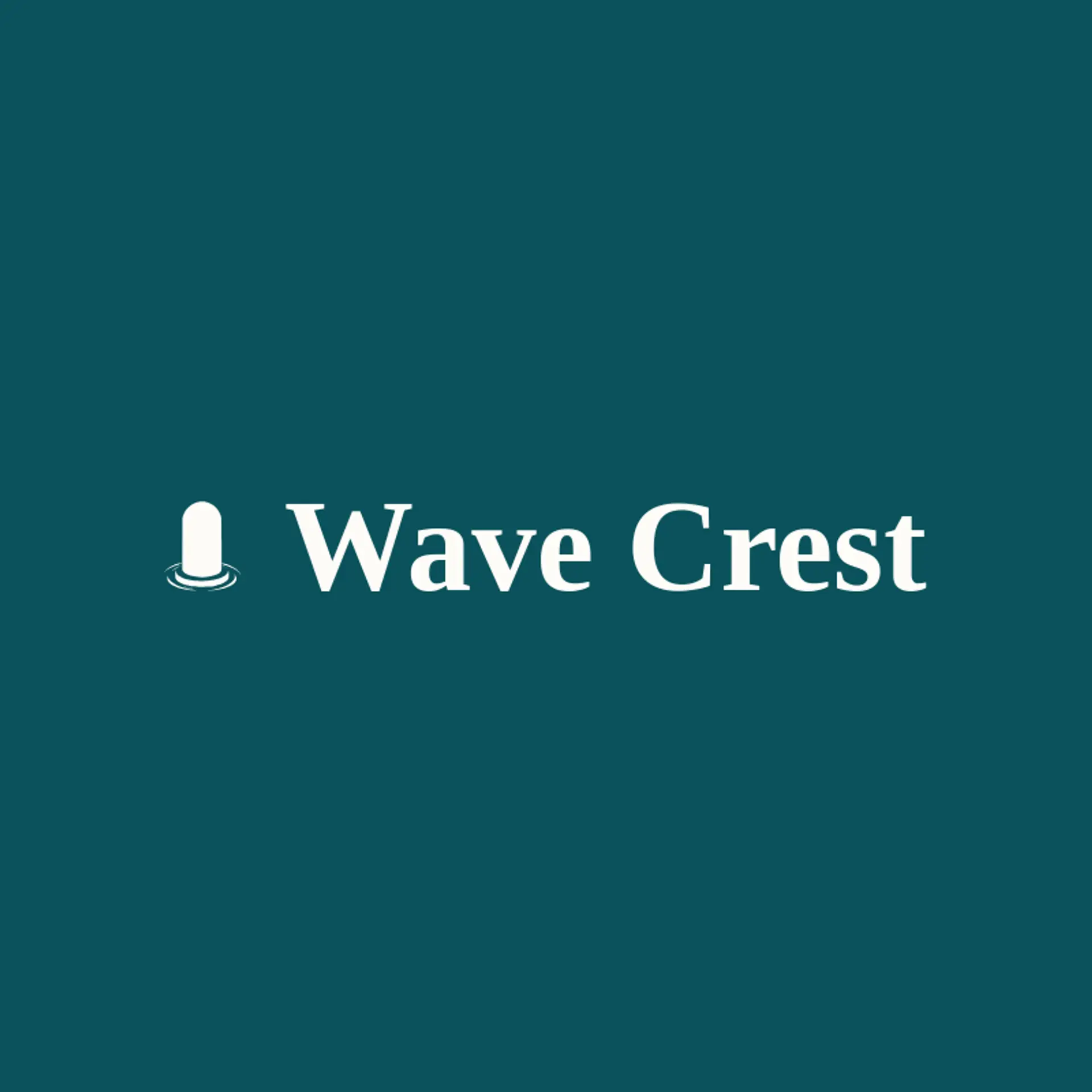 Wave Crest logo for marina